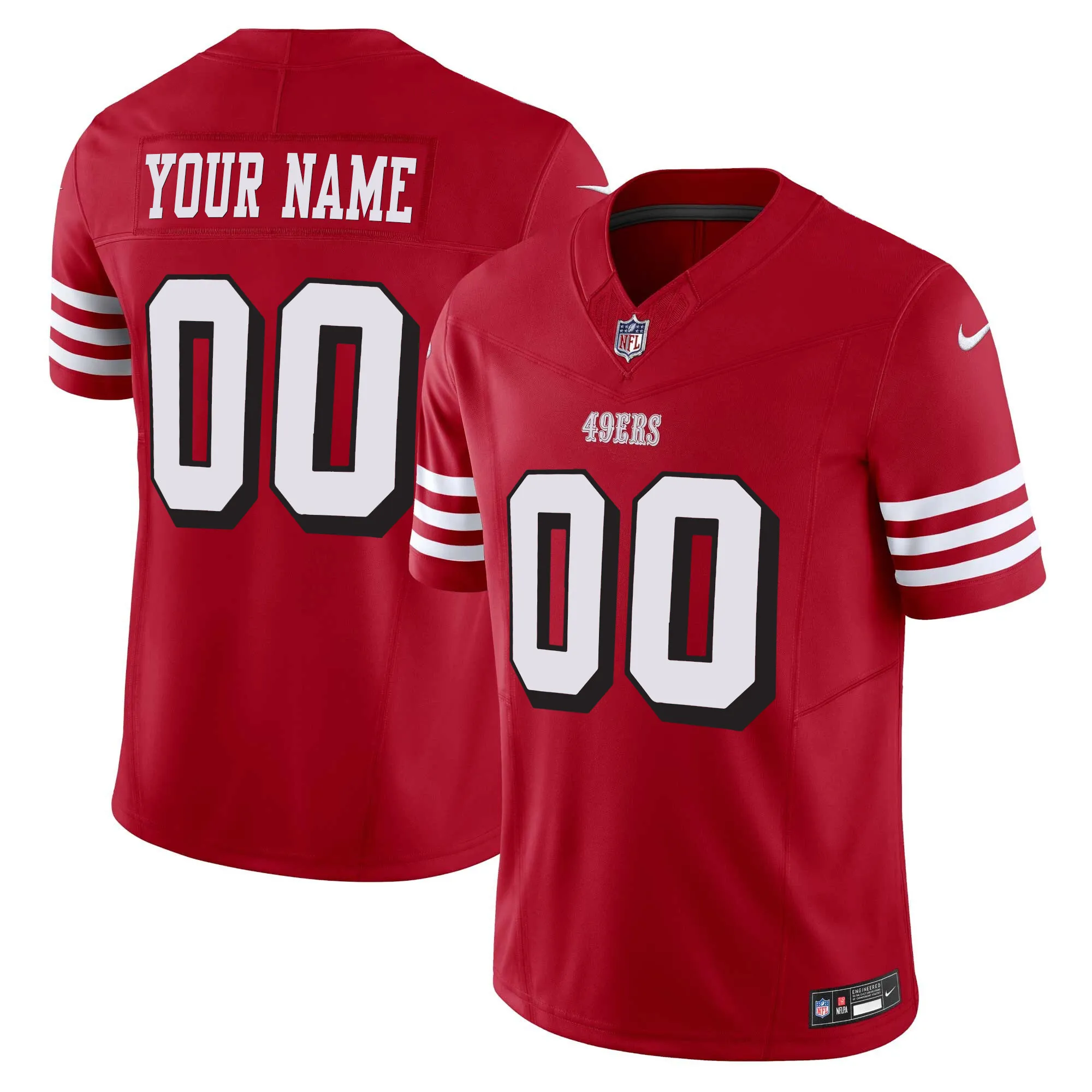 49ers Vapor Limited Custom Jersey V2 - All Stitched