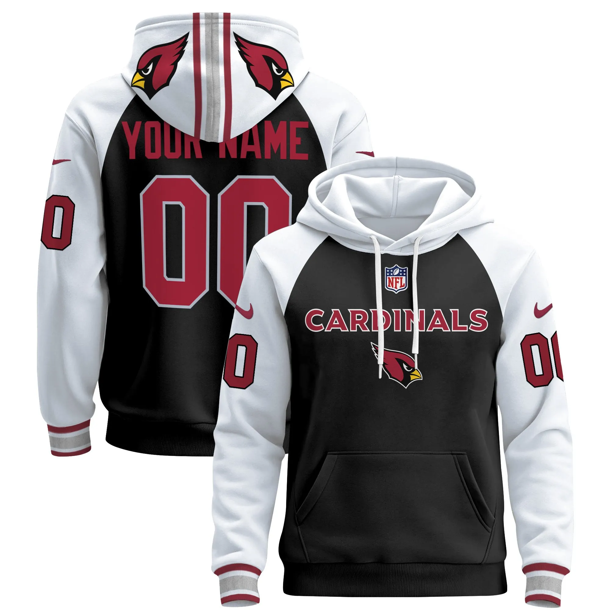 Arizona Cardinals 2024 Custom Pullover Hoodie V3 - All Stitched