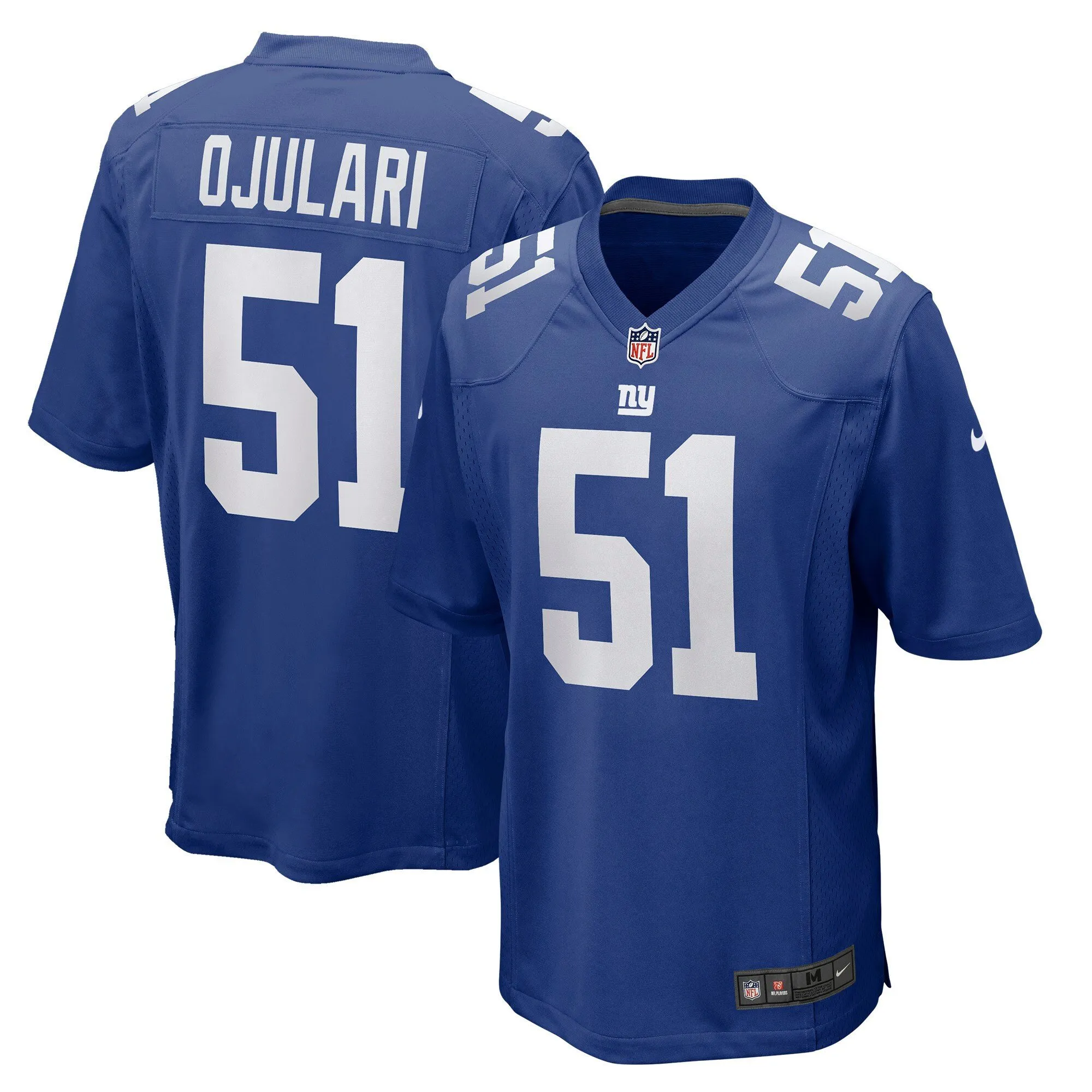 Azeez Ojulari New York Giants Royal Jersey - All Stitched