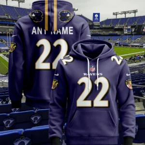 Baltimore Ravens Pullover Custom Hoodie - All Stitched