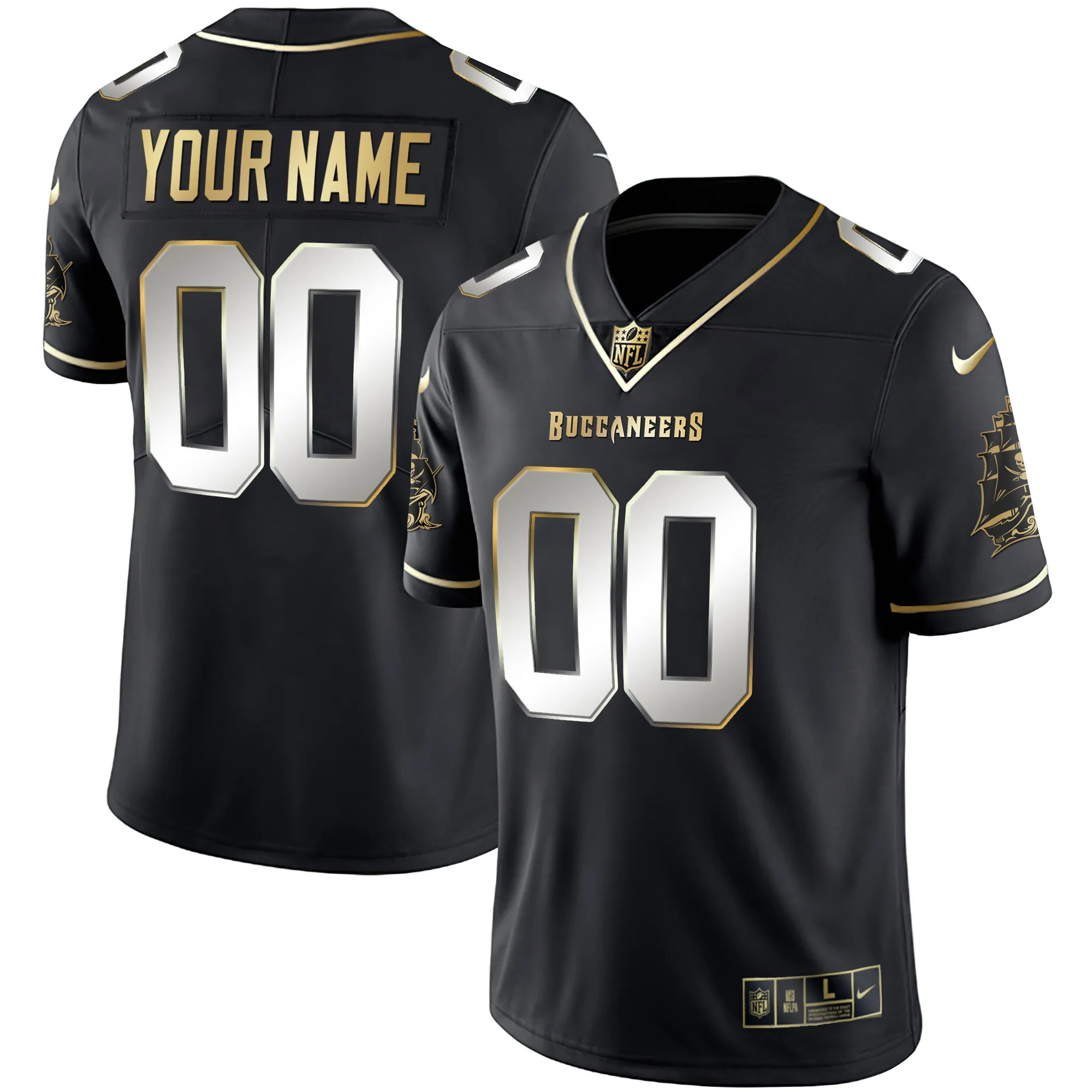 Buccaneers Custom Name & Number Jersey - All Stitched