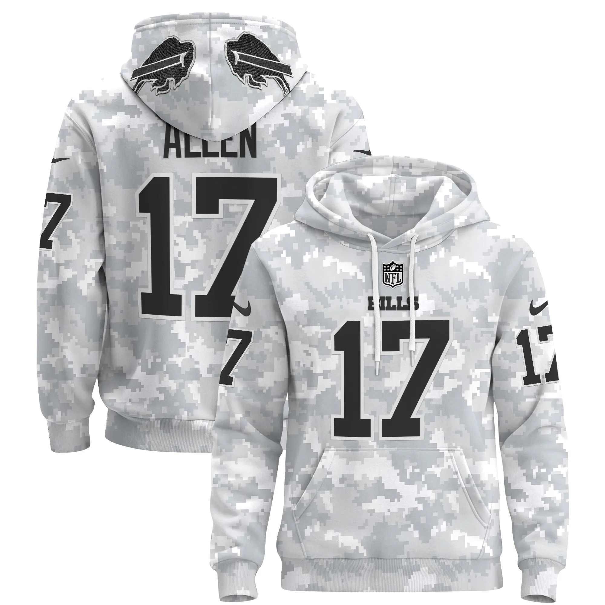 Buffalo Bills 2024 Salute to Service Pullover Hoodie - All Stitched