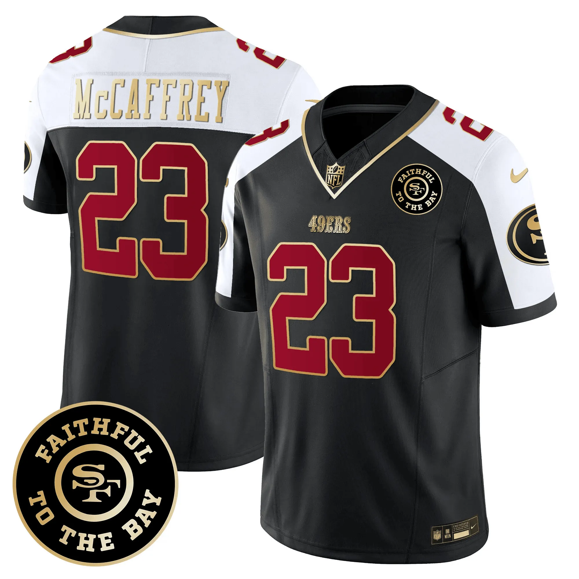 Christian McCaffrey San Francisco 49ers Faithful To The Bay Patch Vapor Limited Jersey - All Stitched