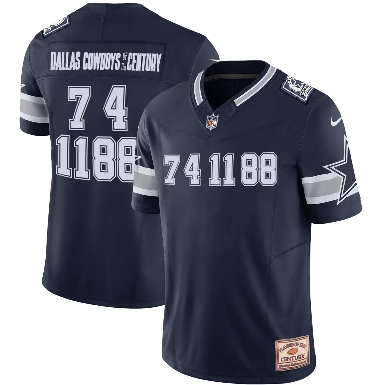 Dallas Cowboys Of The Century Vapor Jersey - All Stitched