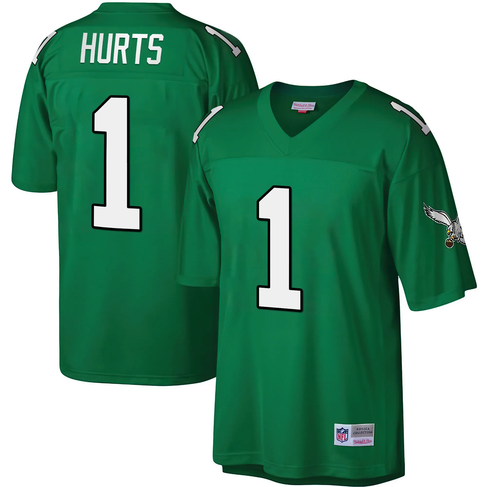 Eagles Big & Tall 1990 Retired Kelly Green Jersey - All Stitched