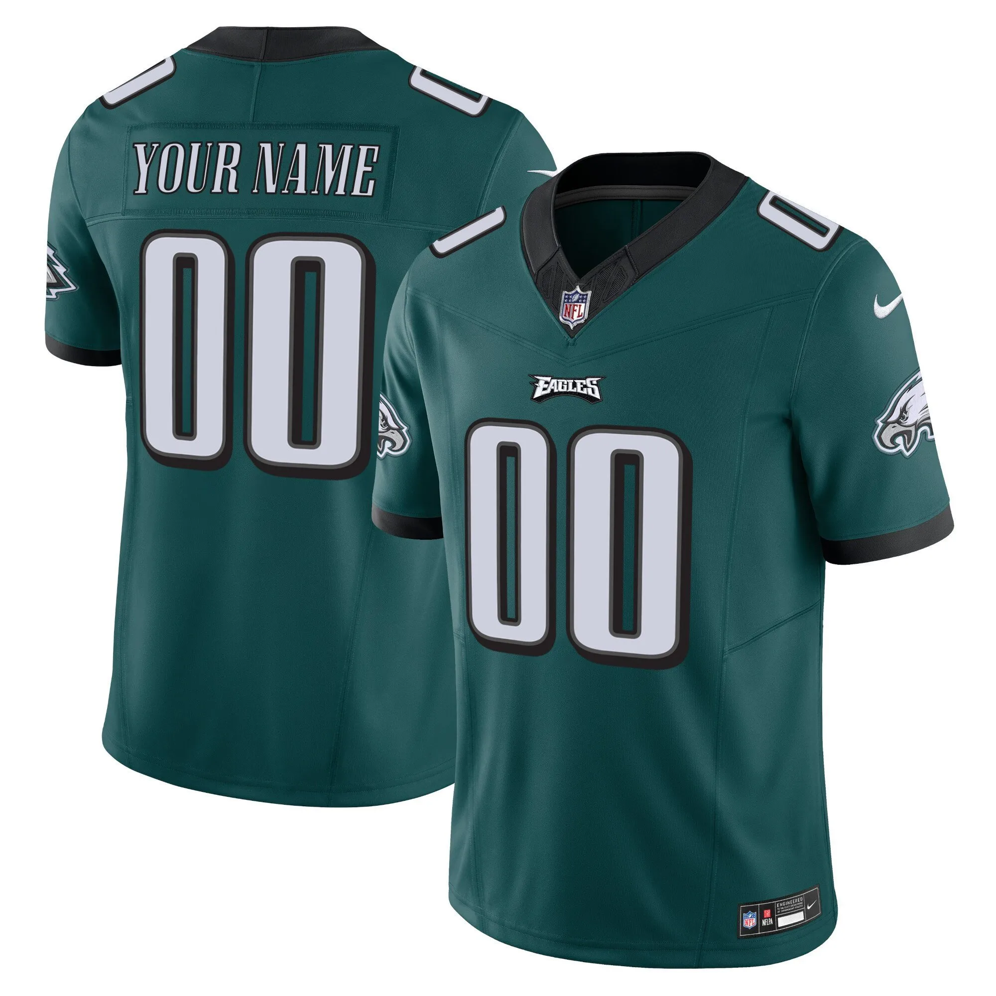 Eagles Vapor Limited Custom Jersey V2 - All Stitched