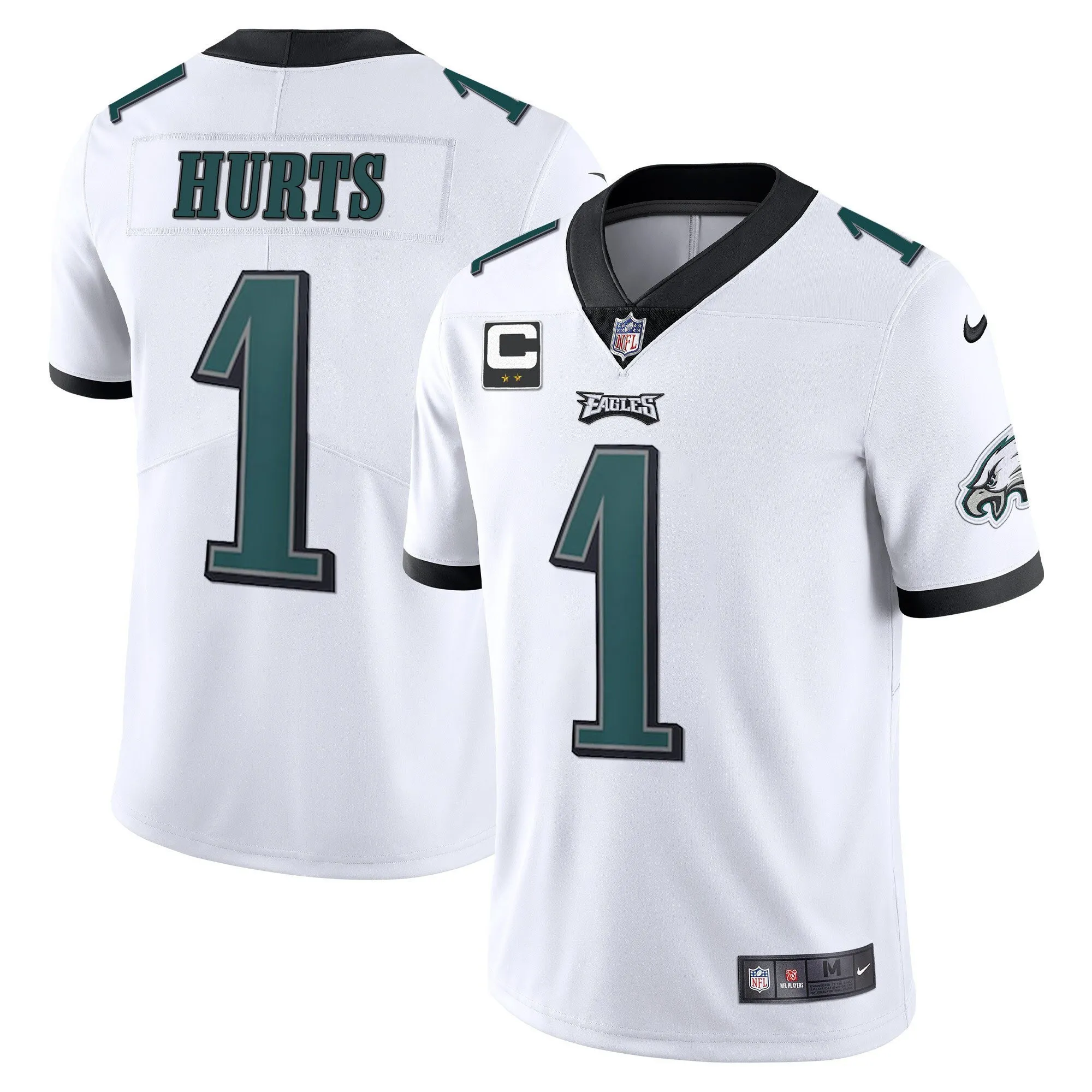 Eagles Vapor White - All Stitched