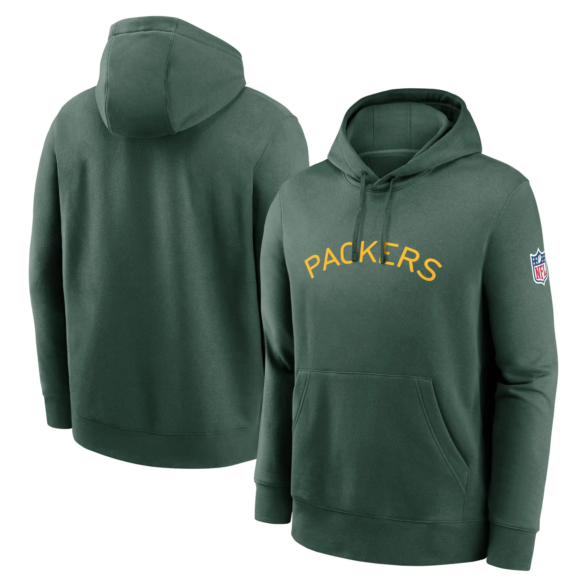 Green Bay Packers Green 2023 Sideline Club Alternate Tri-Blend Pullover Hoodie - Printed