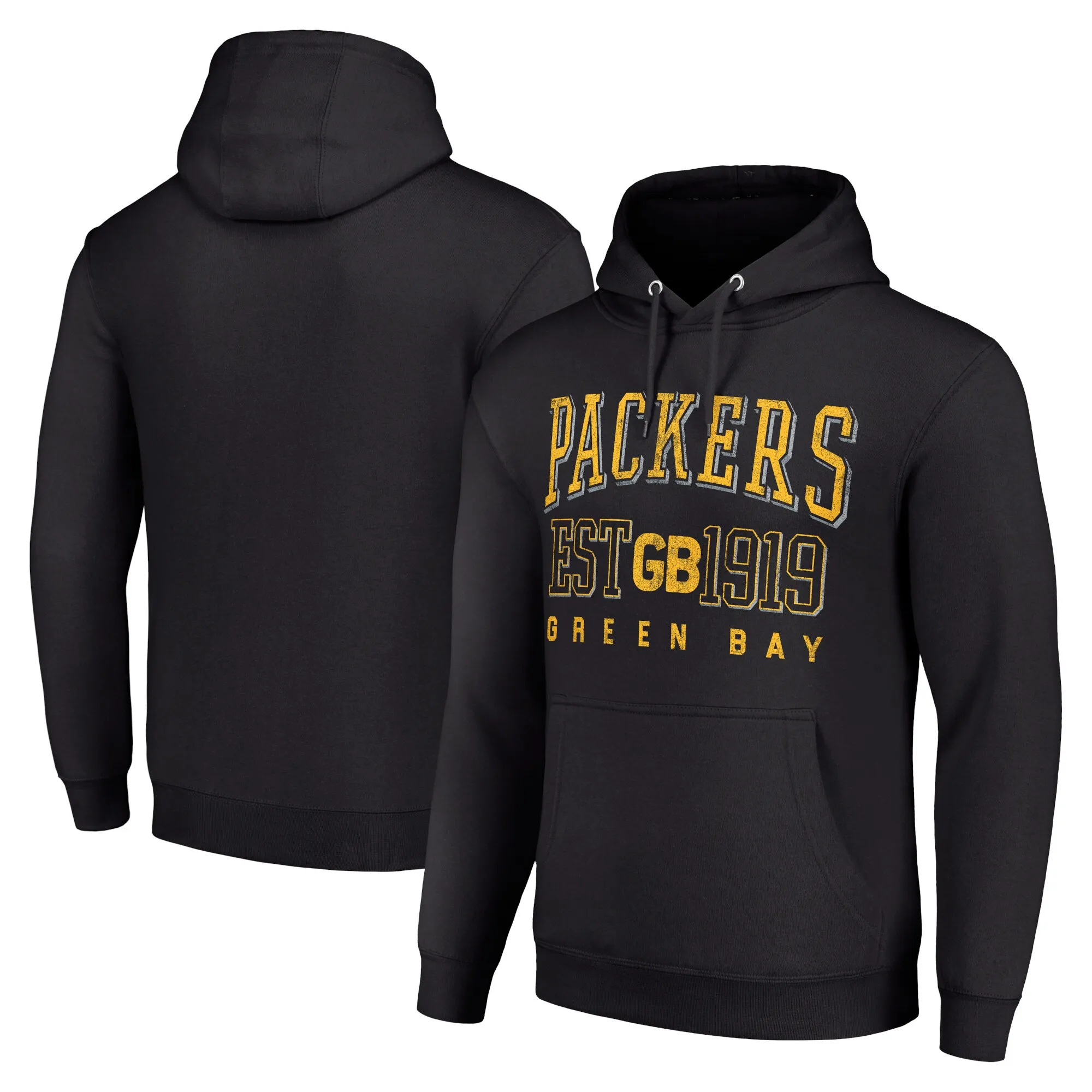 Green Bay Packers Starter Green Throwback Pullover Hoodie - Printed