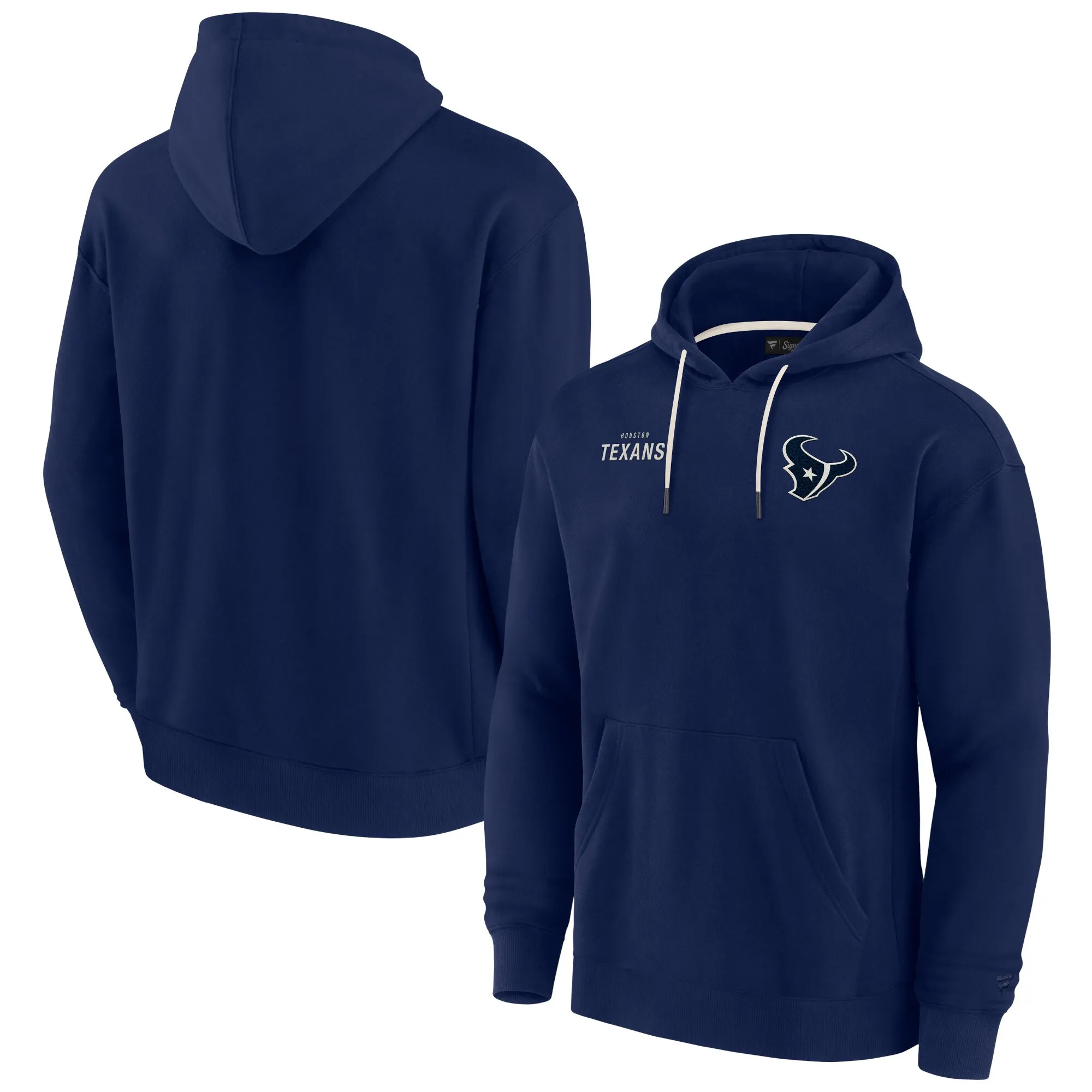 Houston Texans Signature Navy Super Soft Pullover Hoodie - Printed