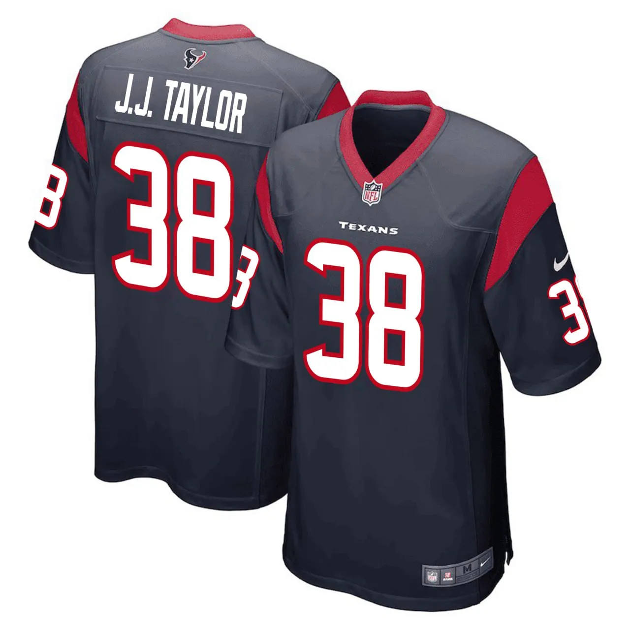 J.J. Taylor Houston Texans Draft First Round Pick Game Jersey - All Stitched