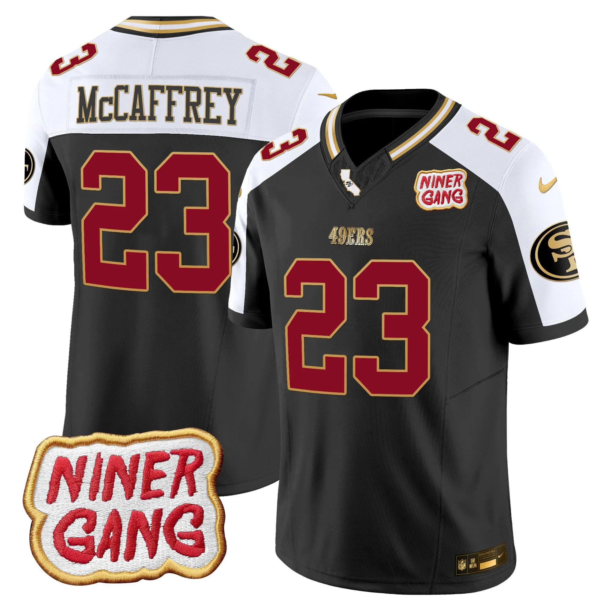 Men's 49ers 2024 Niner Gang Patch Vapor Jersey - All Stitched