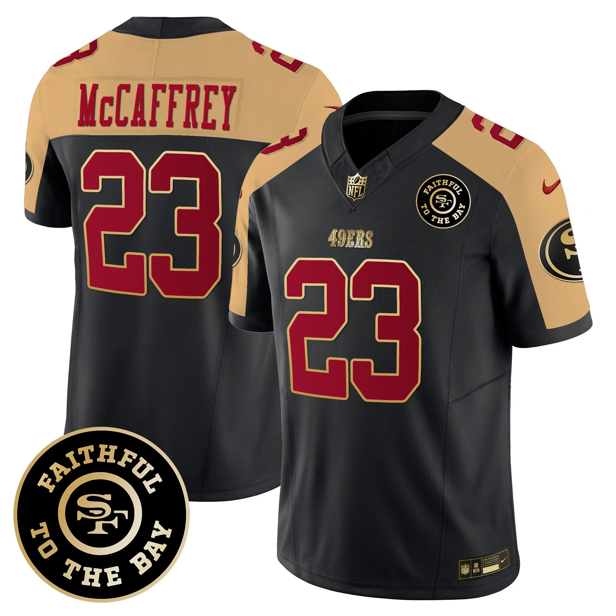 Men's 49ers Faithful To The Bay Patch Vapor Limited Jersey V7 - All Stitched