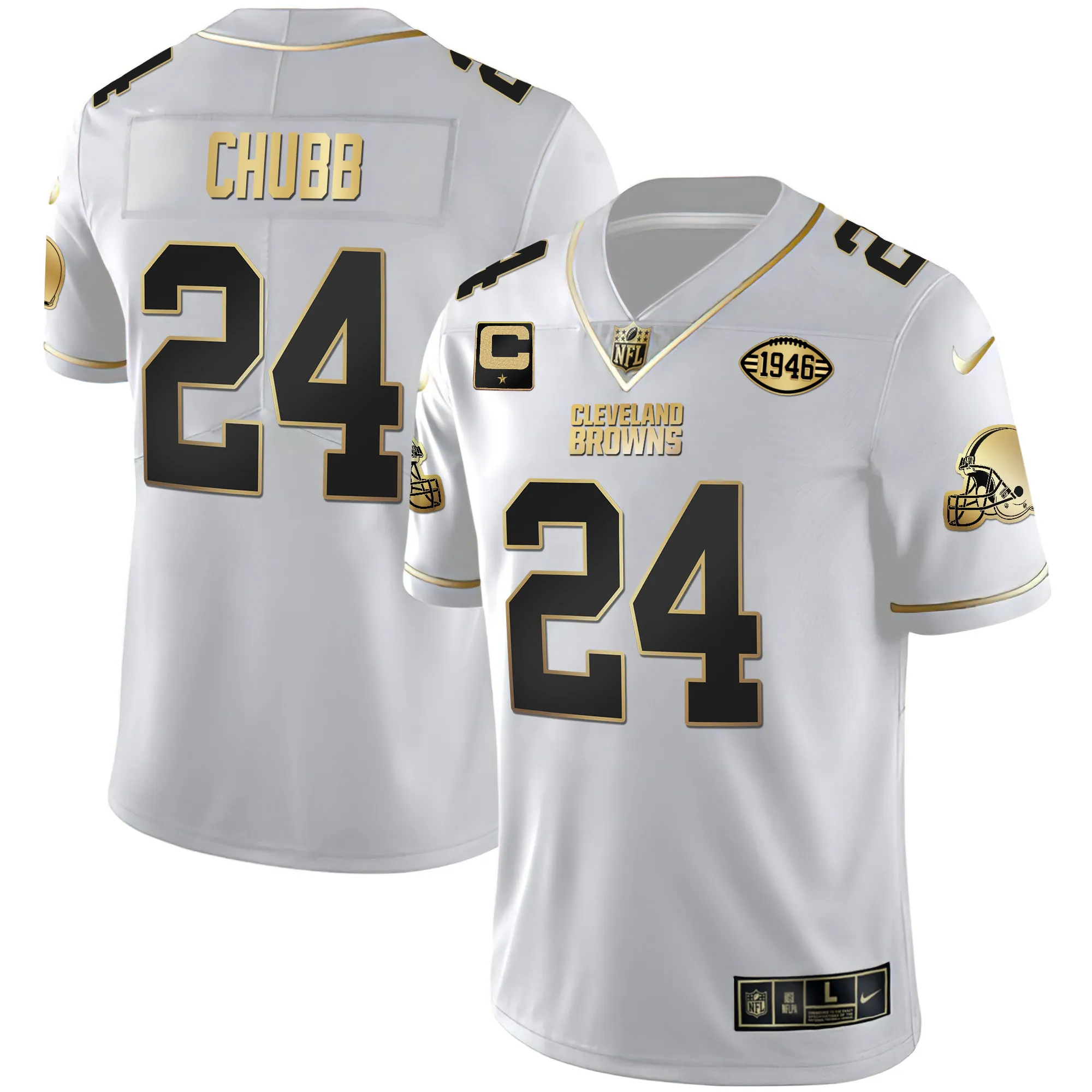 Men's Browns Gold & Split Vapor Limited - All Stitched