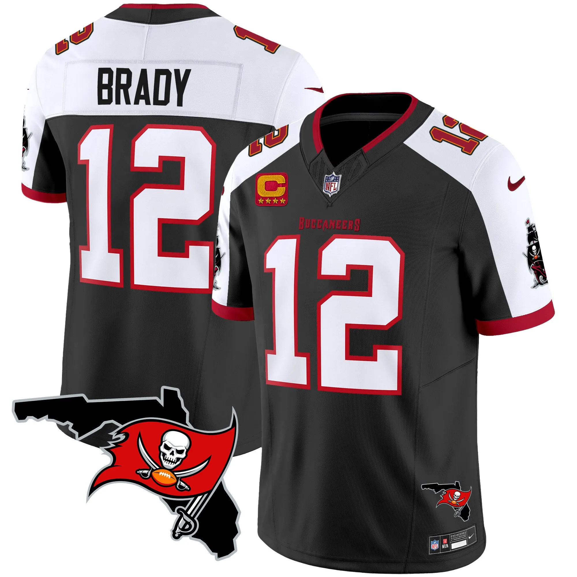 Men's Buccaneers Florida Patch Vapor Limited Jersey - All Stitched