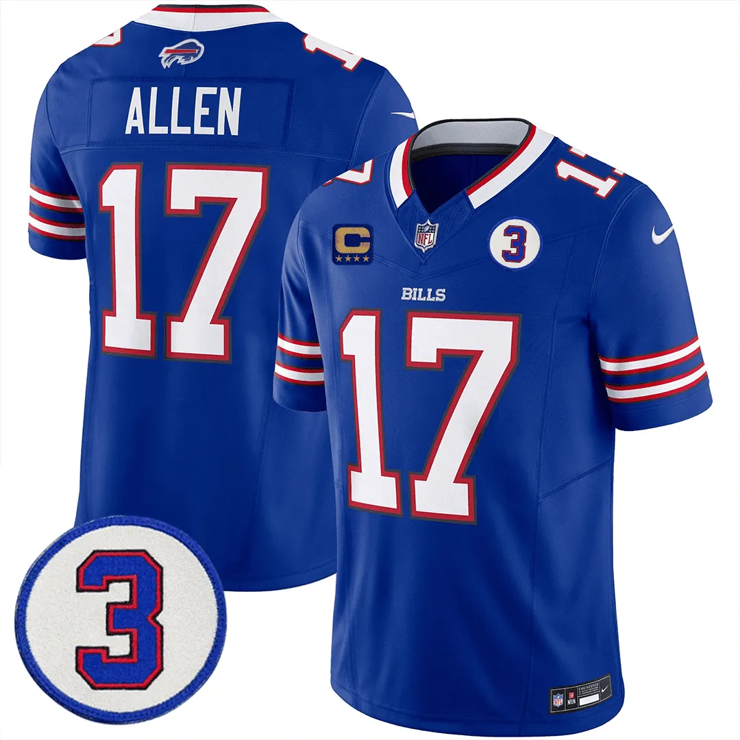 Men's Buffalo Bills Damar Honoring Patch Vapor Limited Jersey - All Stitched