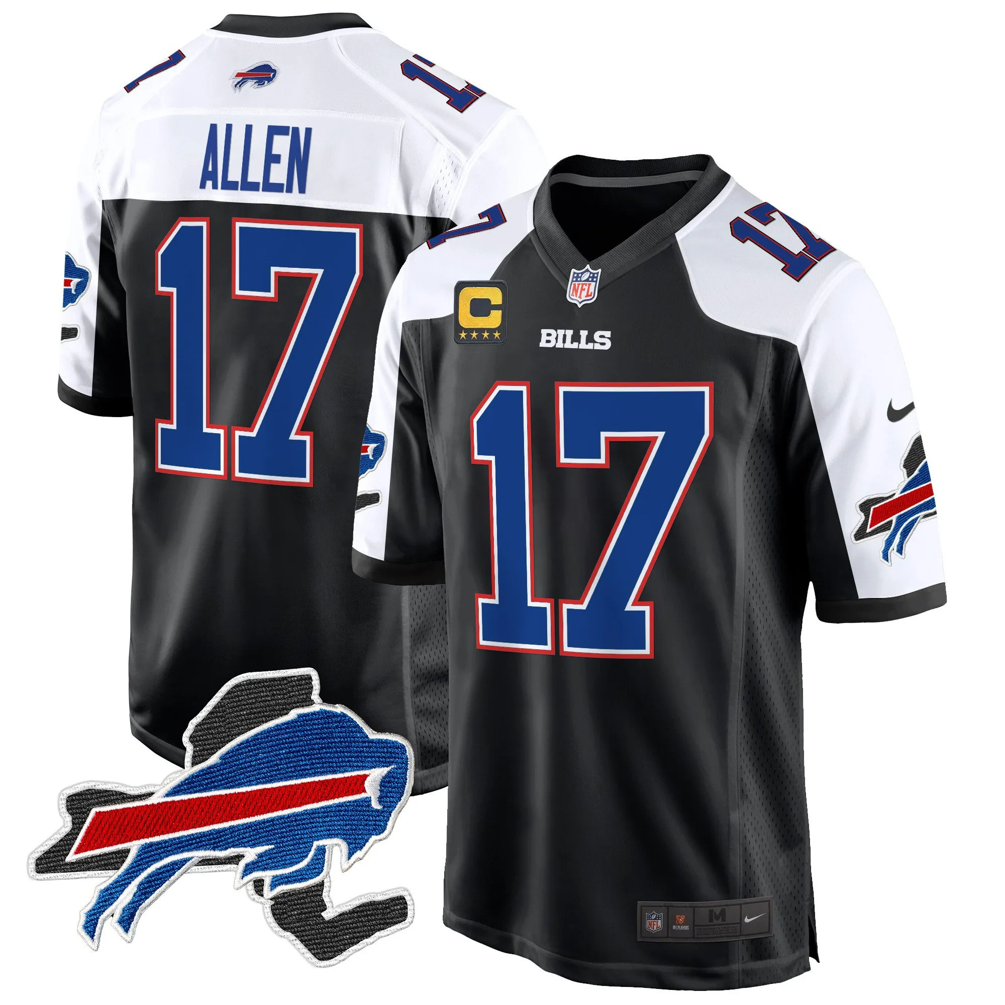 Men's Buffalo Bills New York Patch Game Jersey - All Stitched