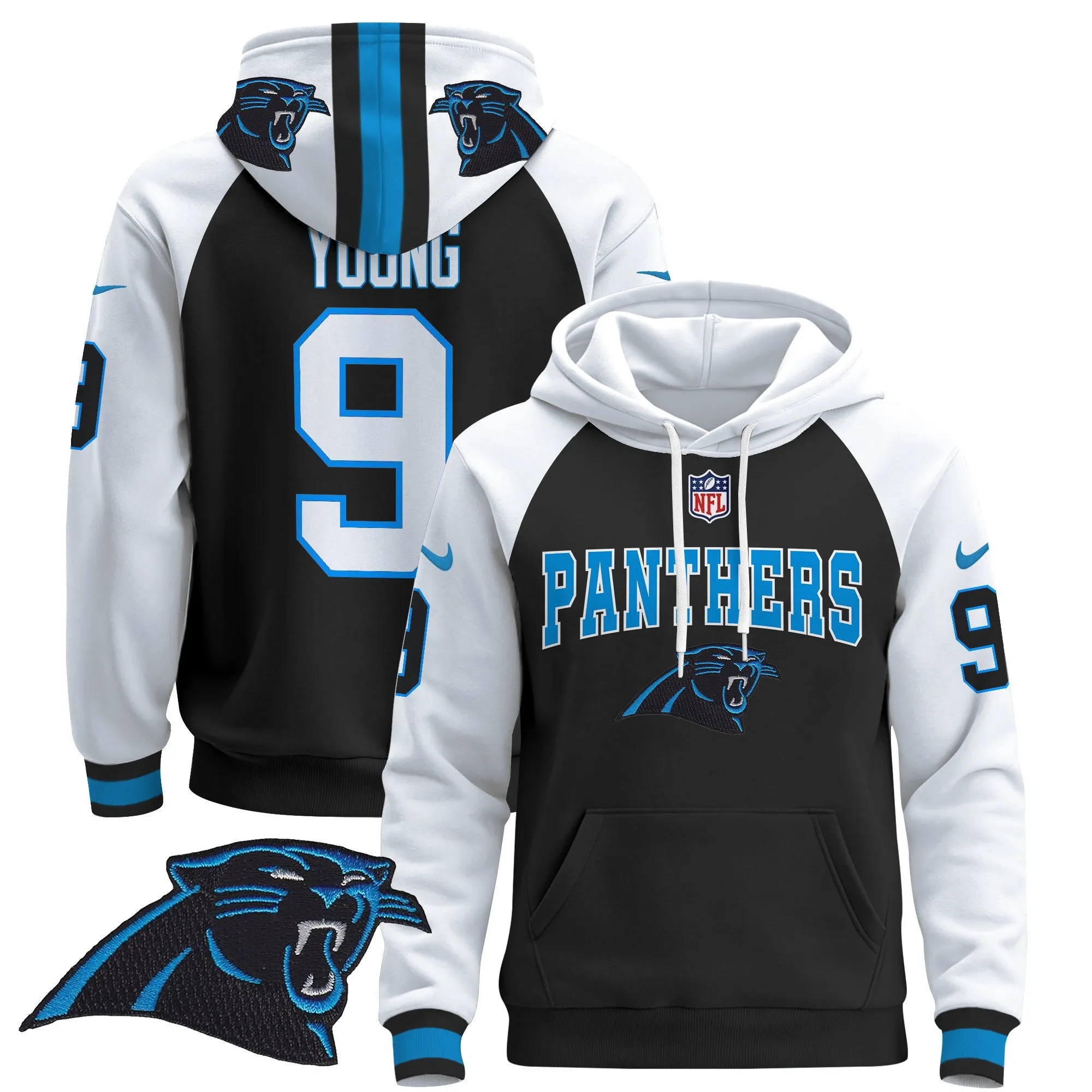 Men's Carolina Panthers 2024 Pullover Hoodie - All Stitched
