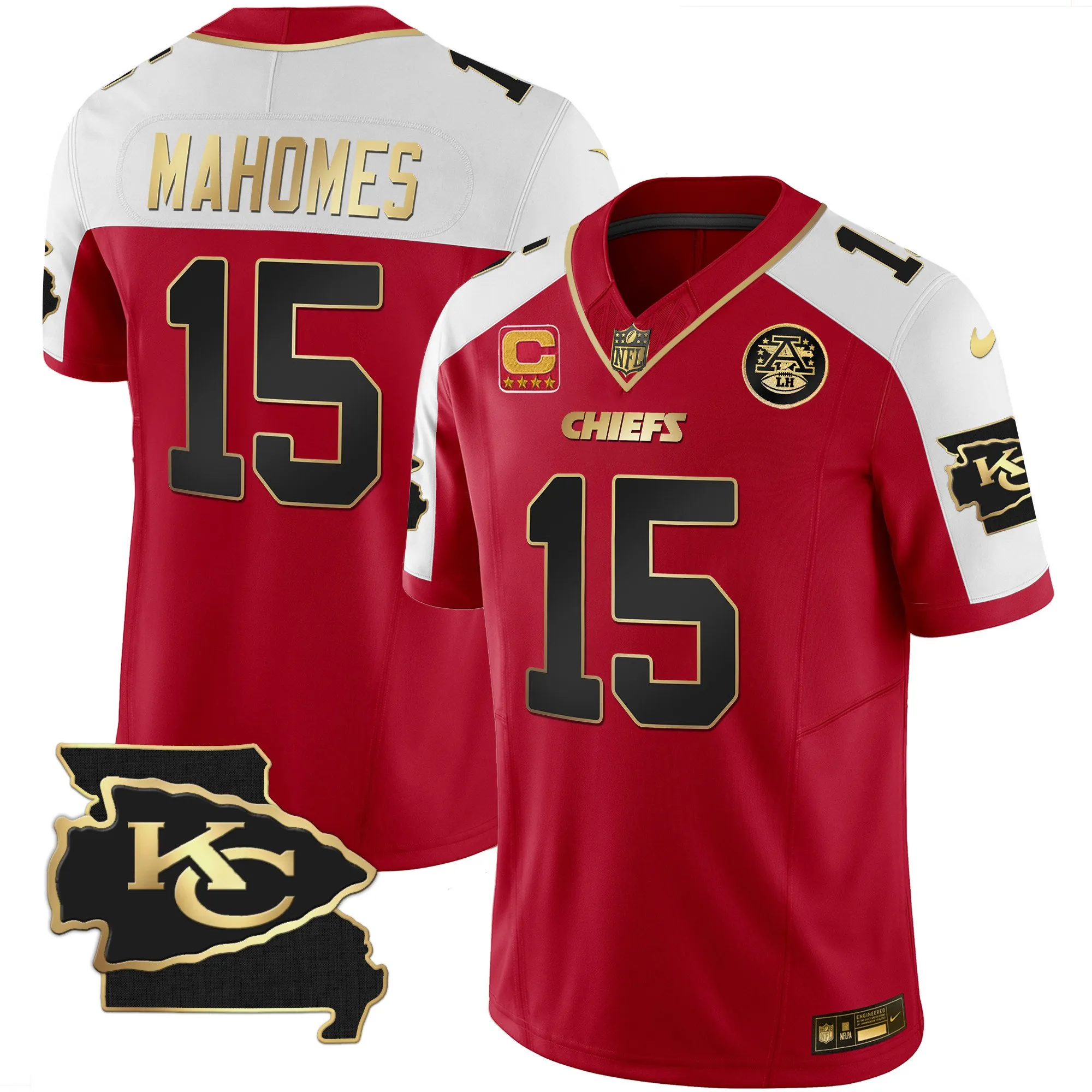 Men's Chiefs Missouri Patch Vapor Limited Jersey - All Stitched