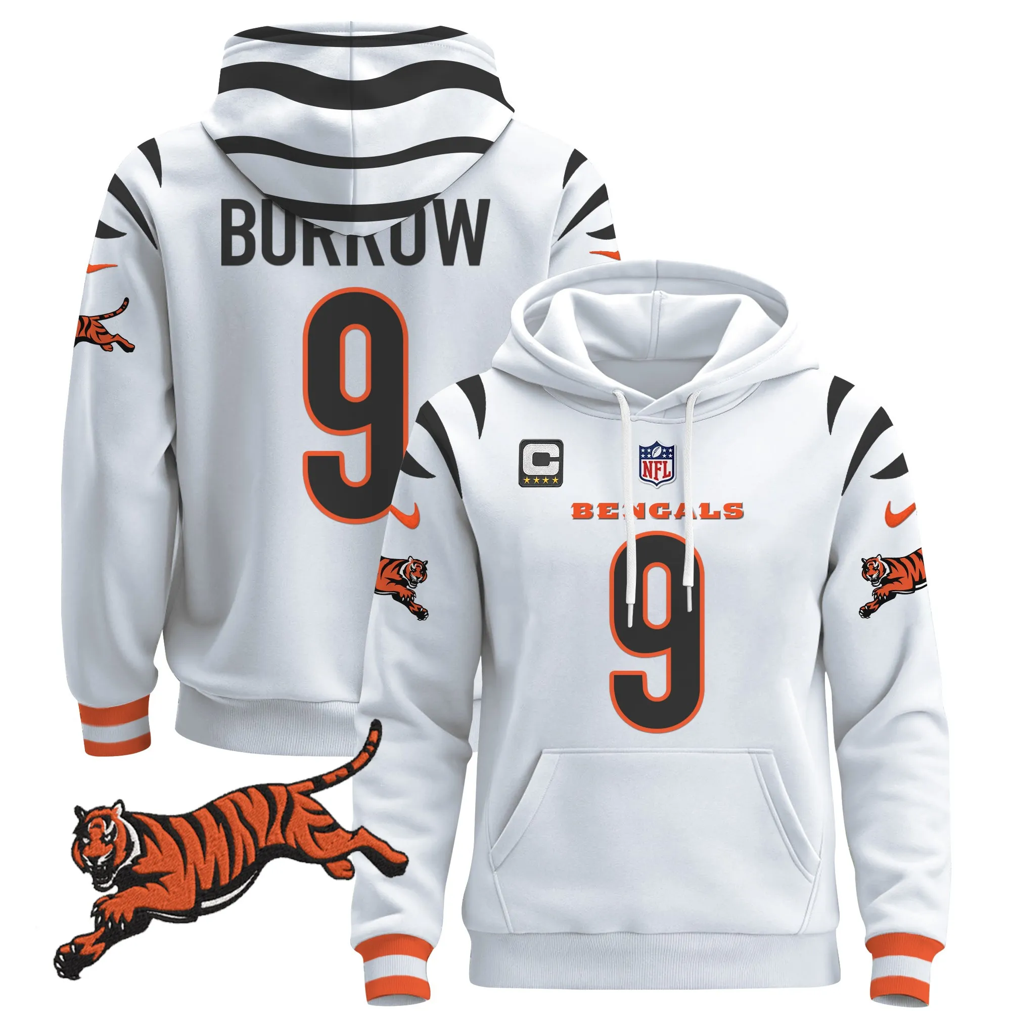 Men's Cincinnati Bengals 2024 Pullover Hoodie - All Stitched