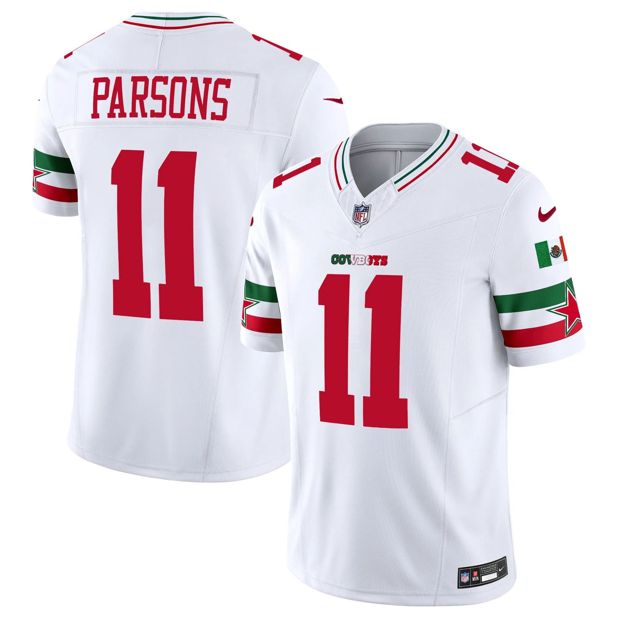 Men's Cowboys Mexico Vapor Limited Jersey - All Stitched