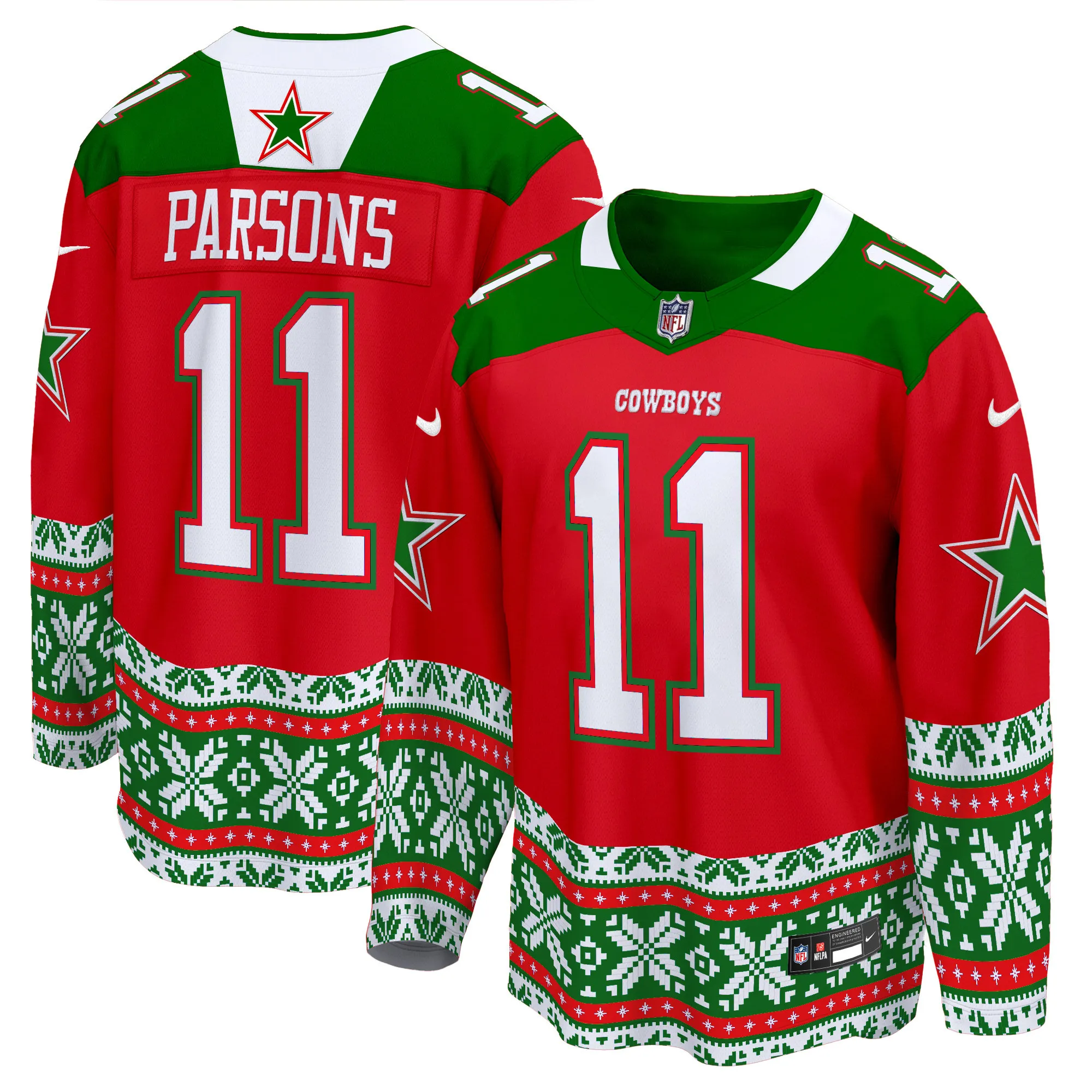 Men's Dallas Cowboys 2024 Christmas Premier Breakaway Jersey - All Printed