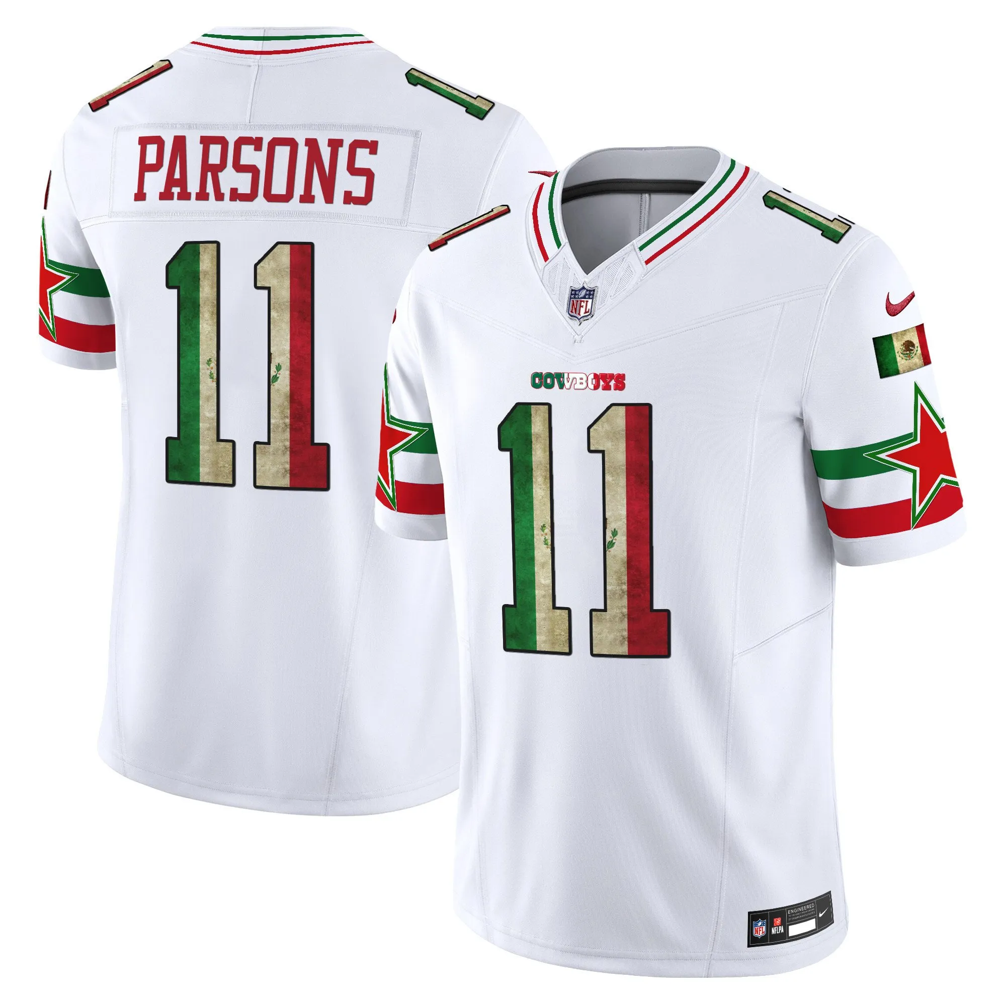 Men's Dallas Cowboys Mexico Vapor Limited Jersey V3 - All Stitched