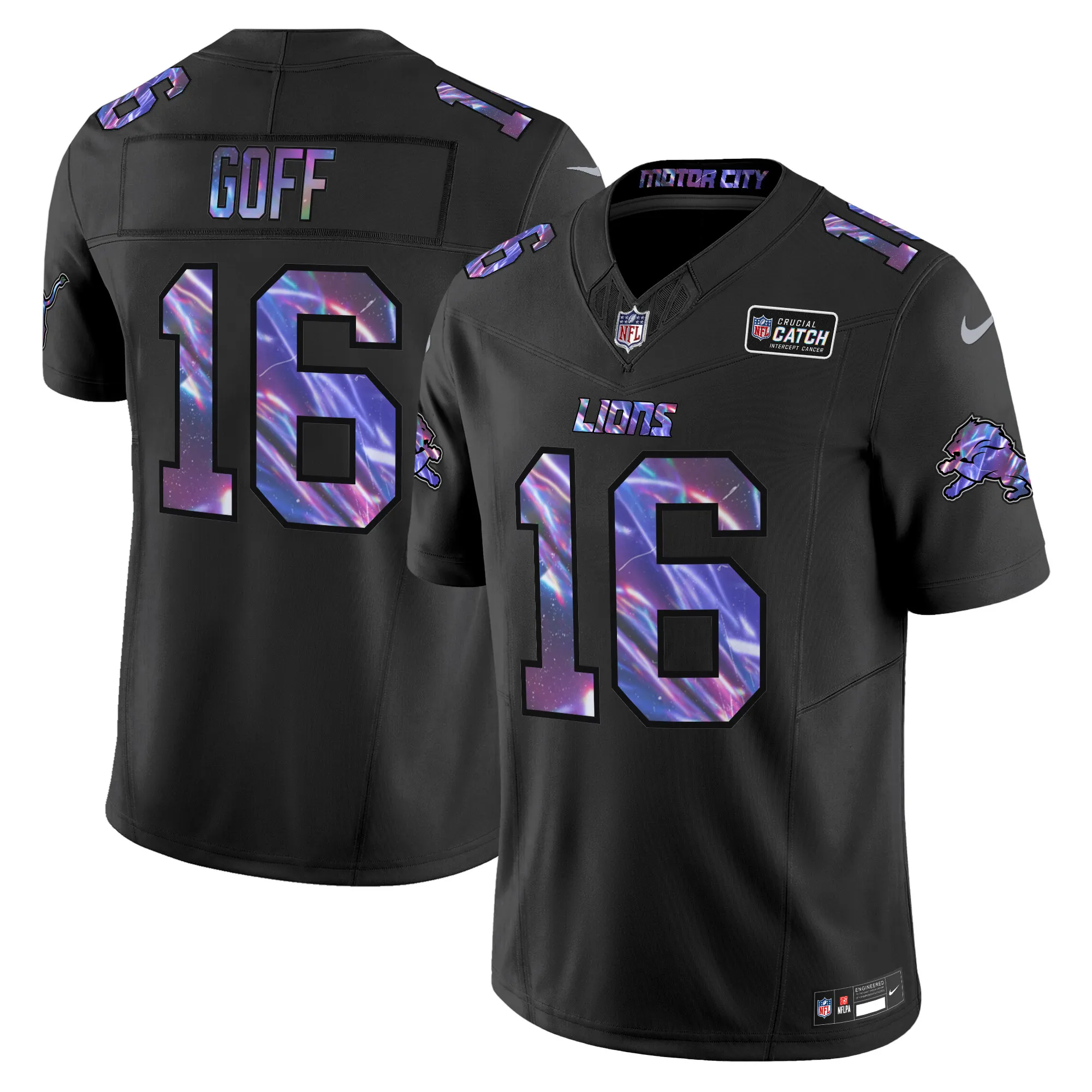 Men's Detroit Lions 2024 Crucial Catch Vapor Limited Jersey - All Stitched