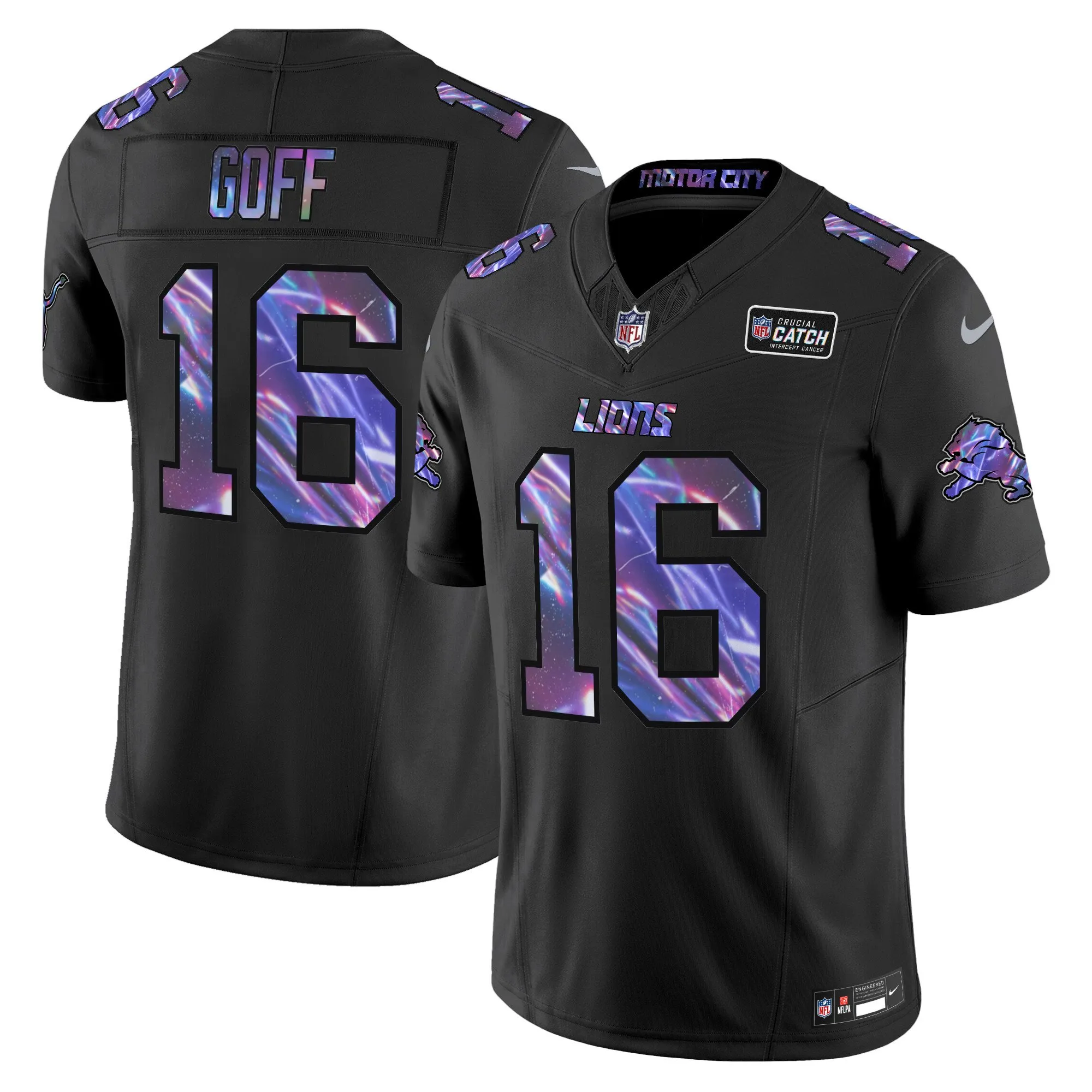 Men's Detroit Lions 2024 Crucial Catch Vapor Limited Jersey - All Stitched