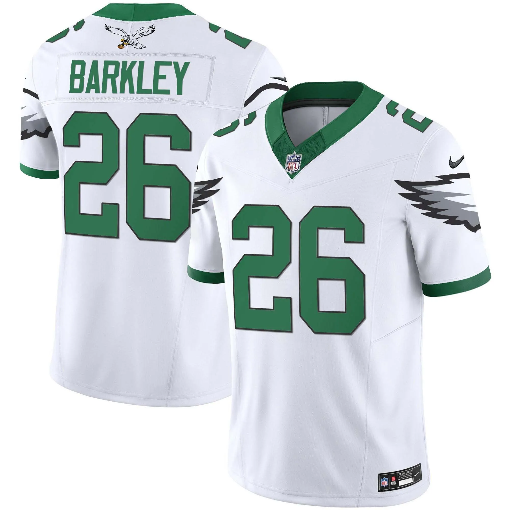 Men's Eagles Kelly Green Vapor Limited Jersey V3 - All Stitched