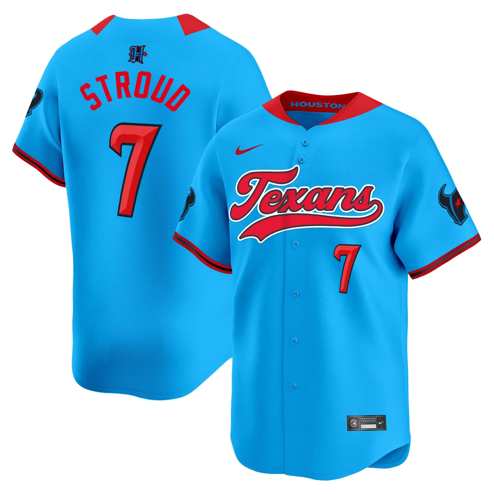 Men's Houston Texans 2024 Baseball Jersey - All Stitched