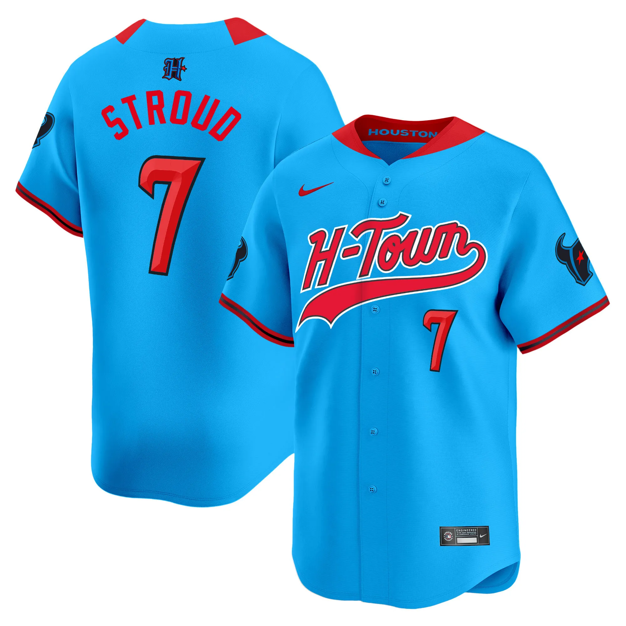 Men's Houston Texans 2024 Baseball Jersey V2 - All Stitched