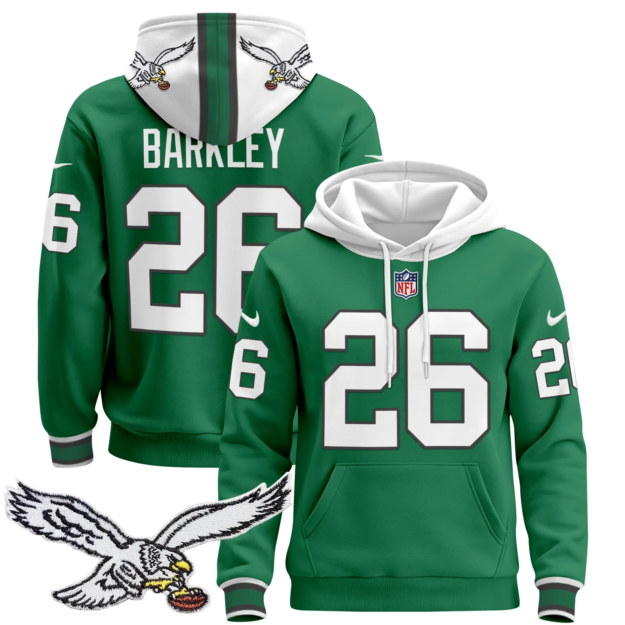 Men's Philadelphia Eagles 2024 Pullover Hoodie - All Stitched
