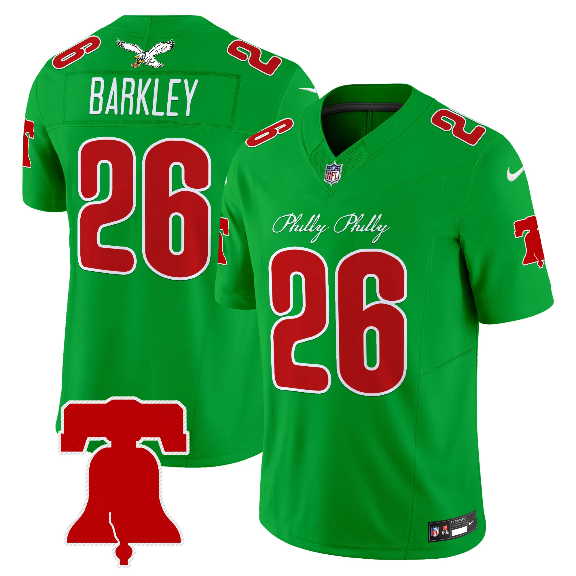 Men's Philadelphia Eagles Philly Phanatic Style Vapor Limited Jersey - All Stitched
