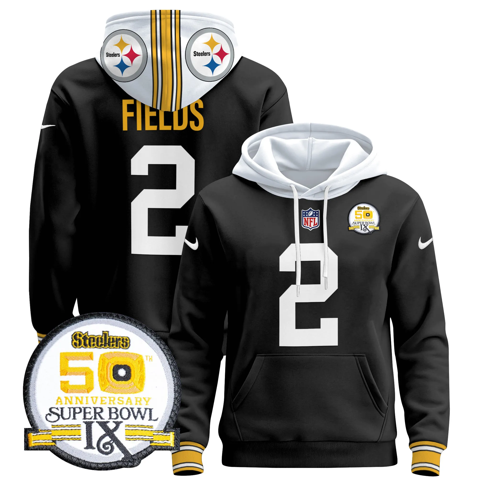 Men's Pittsburgh Steelers 2024 Pullover Hoodie - All Stitched