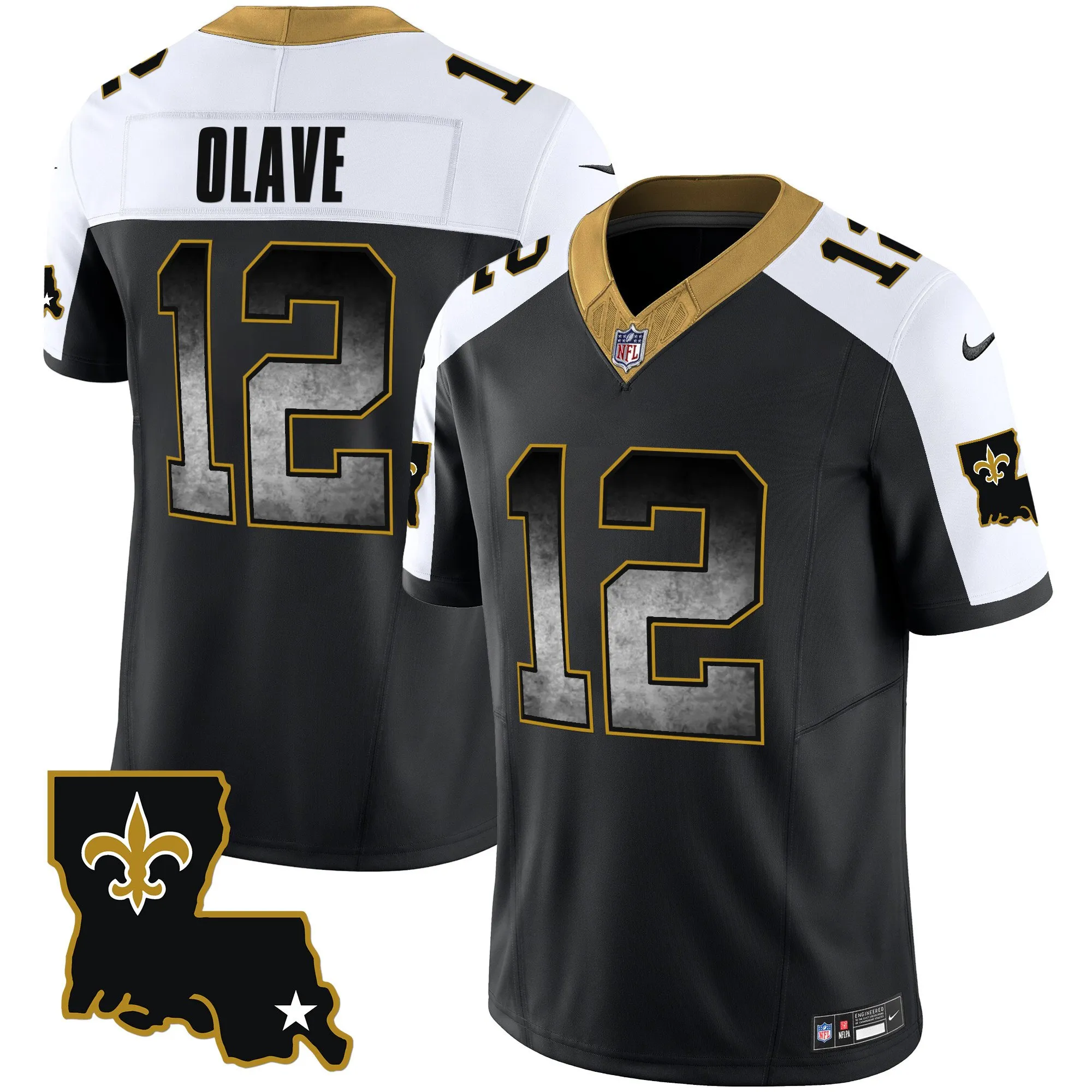 Men's Saints 1987 Legacy Arch Smoke Jersey - All Stitched