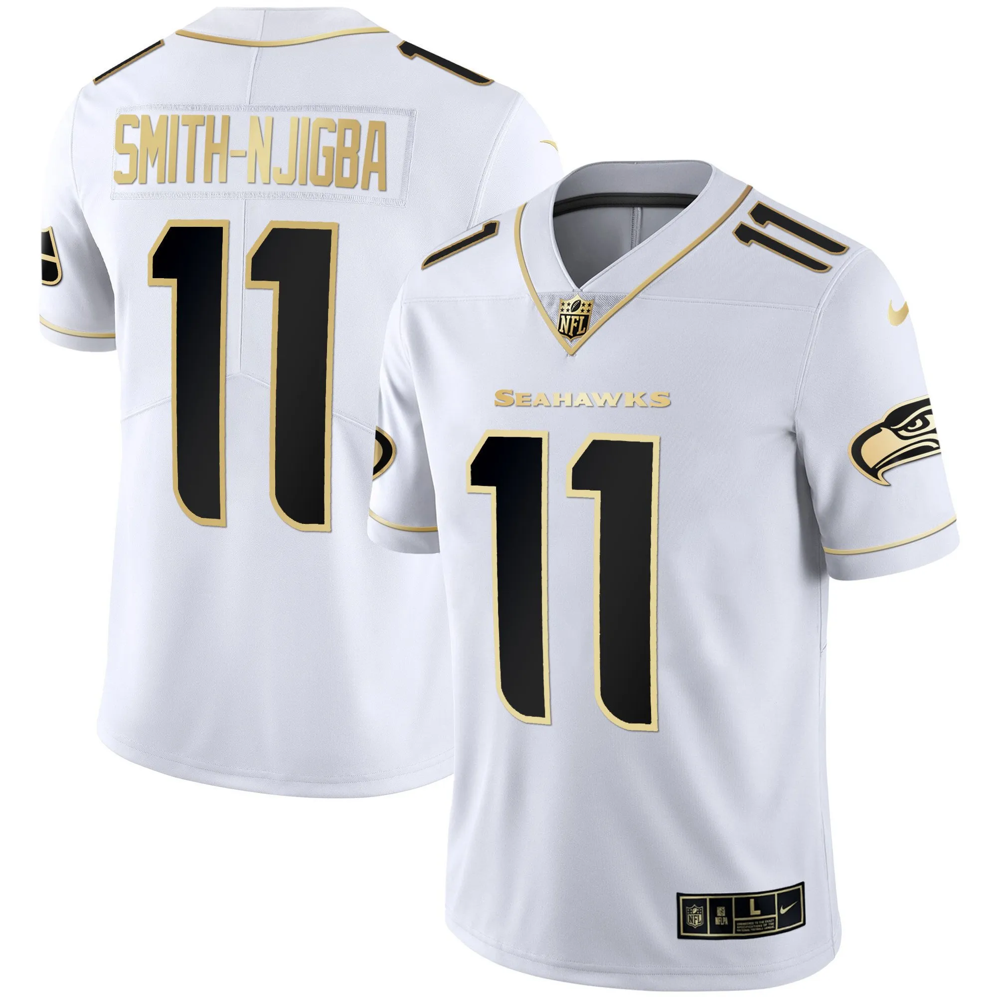 Men's Seattle Seahawks Gold Player Jersey - All Stitched