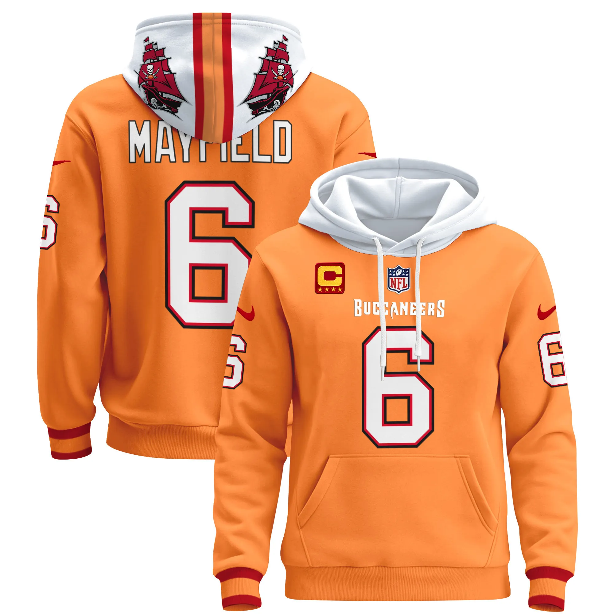 Men's Tampa Bay Buccaneers 2024 Pullover Hoodie V2 - All Stitched
