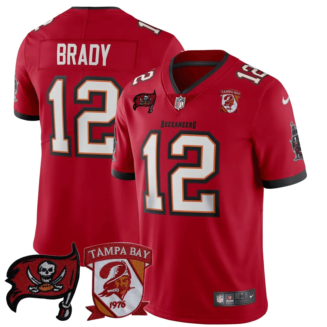 Men’s Tampa Bay Buccaneers Logo Patch Jersey - All Stitched