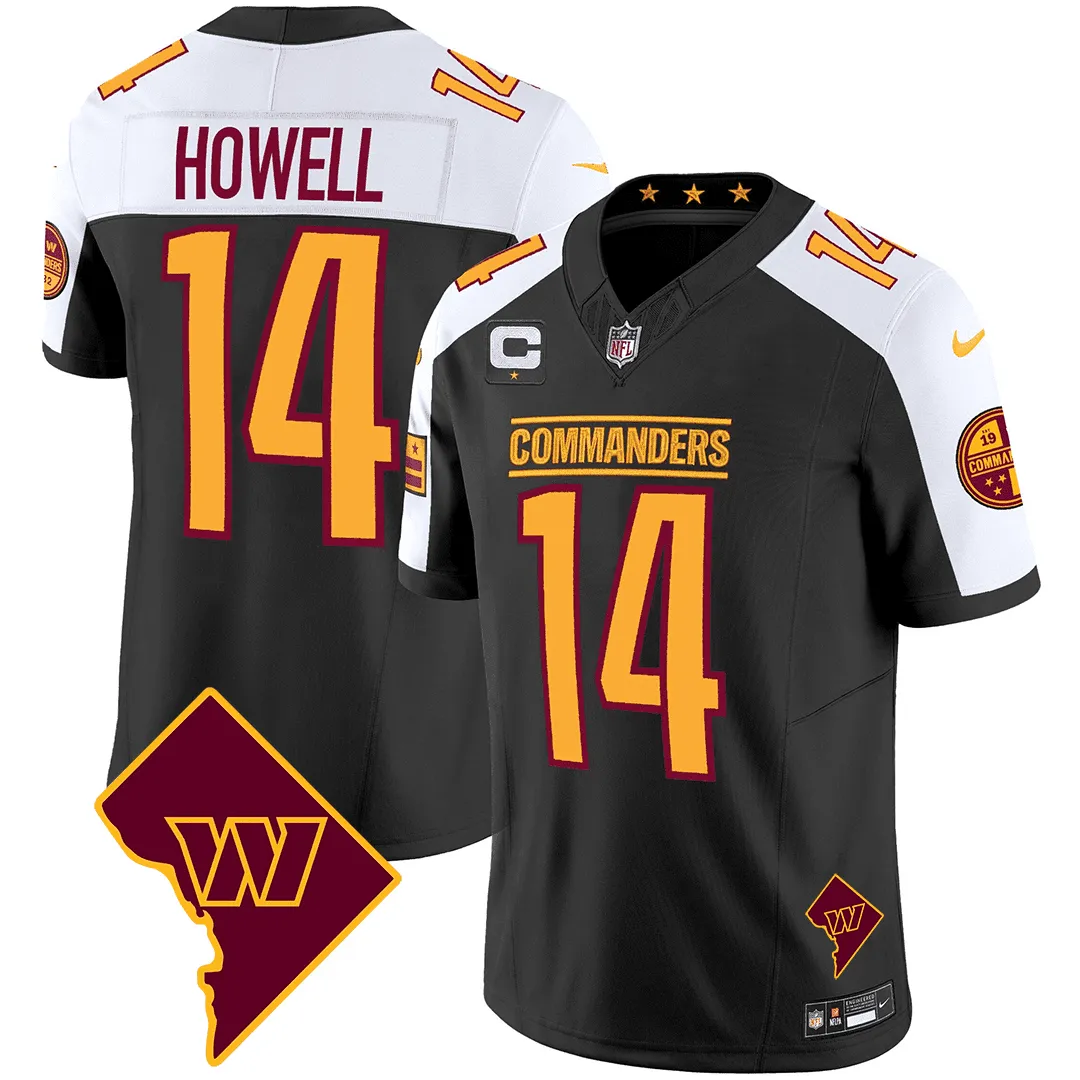 Men's Washington Commanders Washington DC Map Patch Jersey - All Stitched
