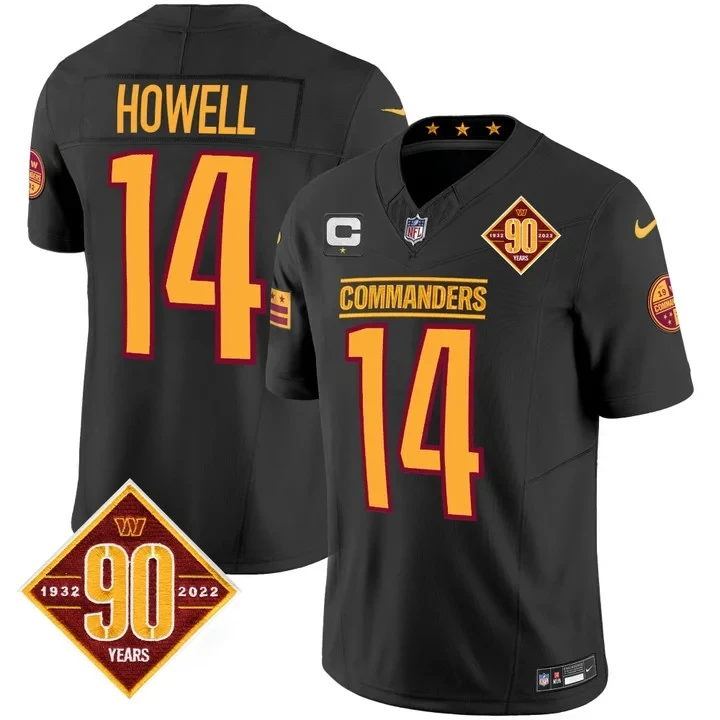 Sam Howell Washington Commanders Black Jersey - All Stitched