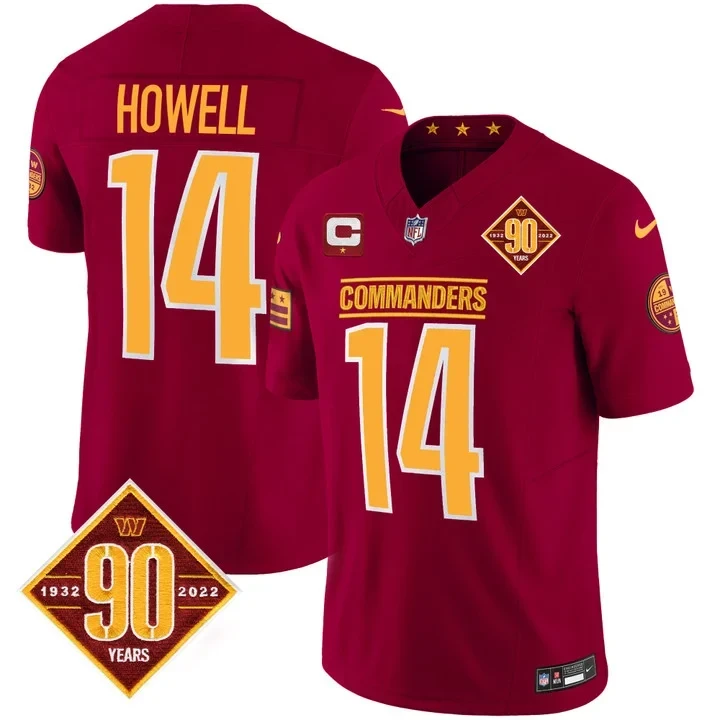 Sam Howell Washington Commanders Burgundy Jersey - All Stitched