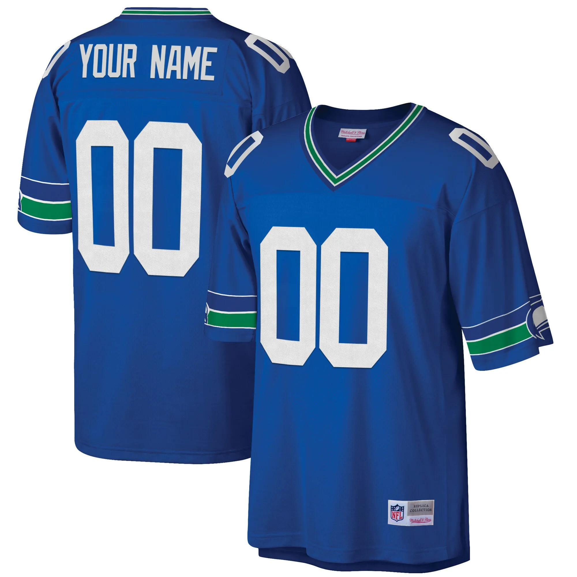Seahawks Big & Tall 1985 Retired Custom Jersey - All Stitched