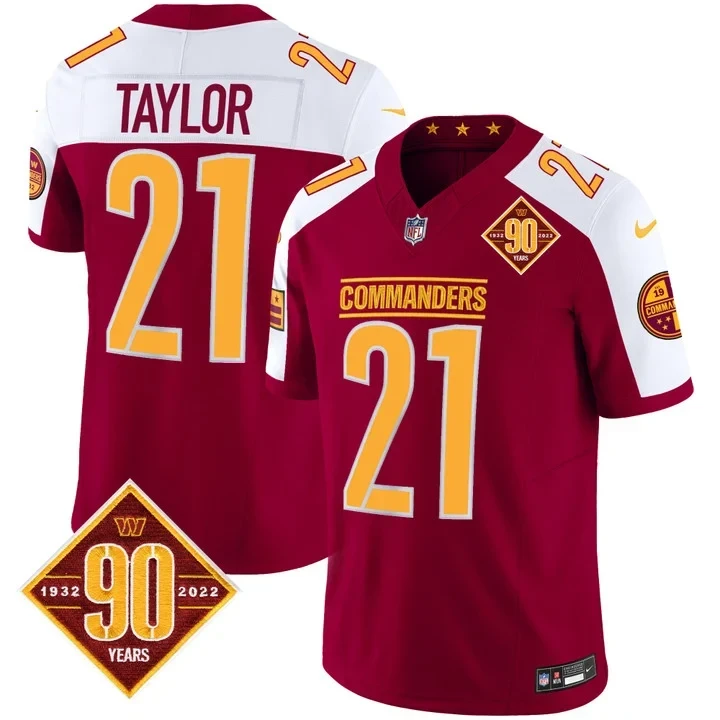 Sean Taylor Washington Commanders Burgundy Alternate Jersey - All Stitched