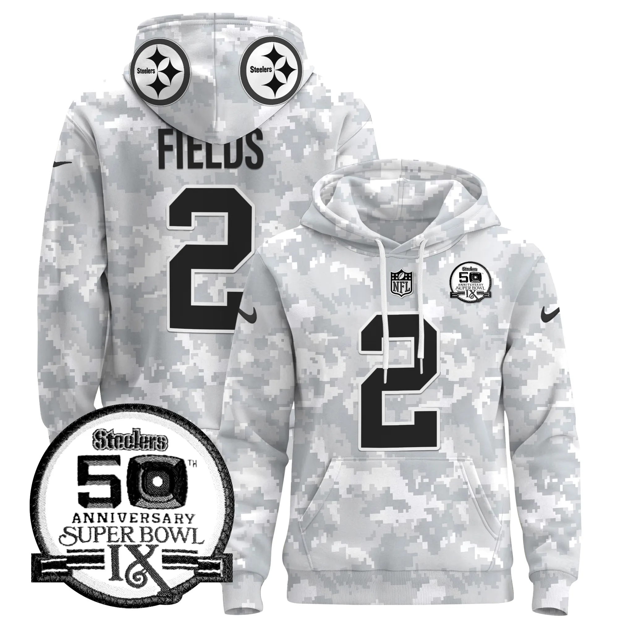 Steelers 2024 Salute to Service Pullover Hoodie - All Stitched