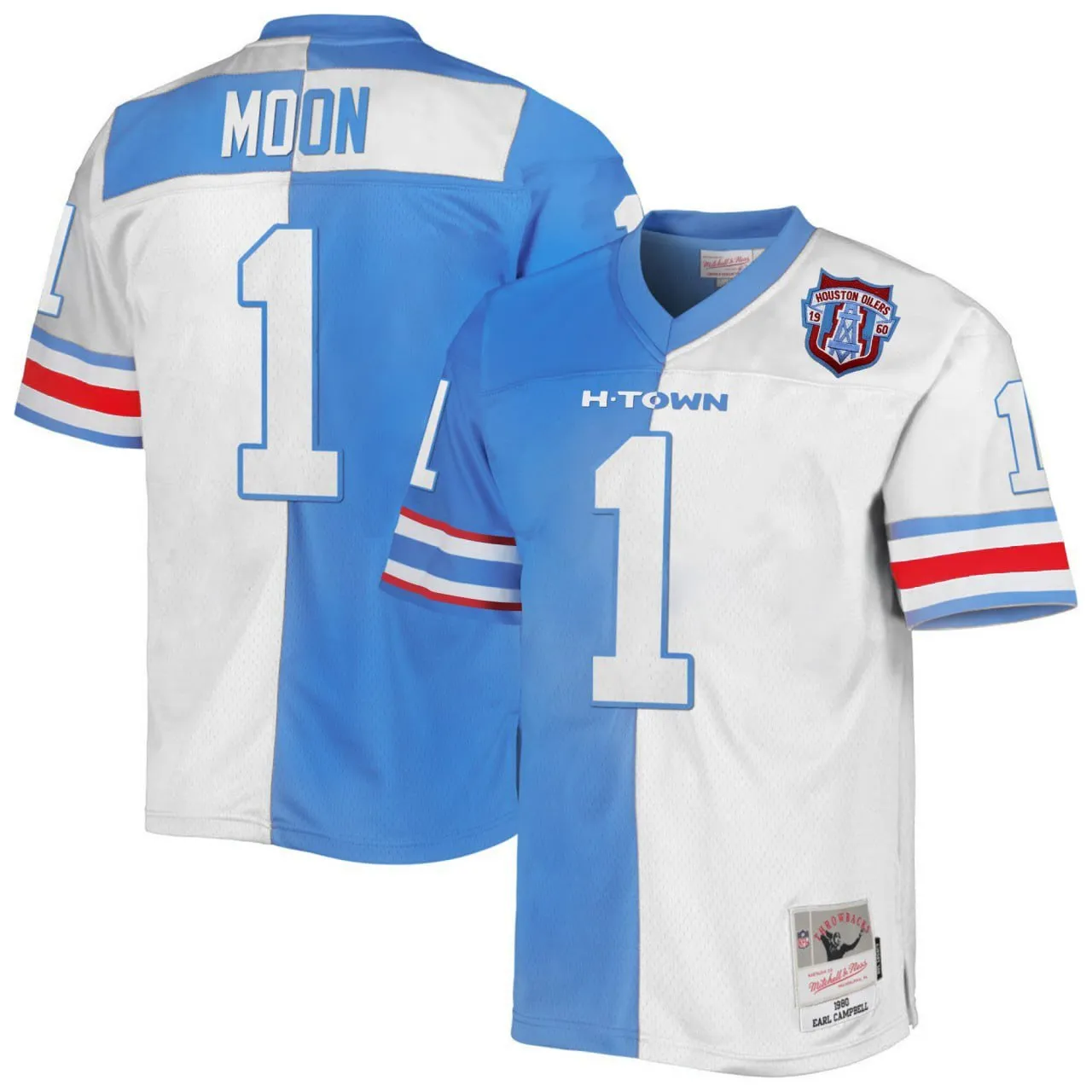 Titans Split Customized Vapor Jersey - All Stitched