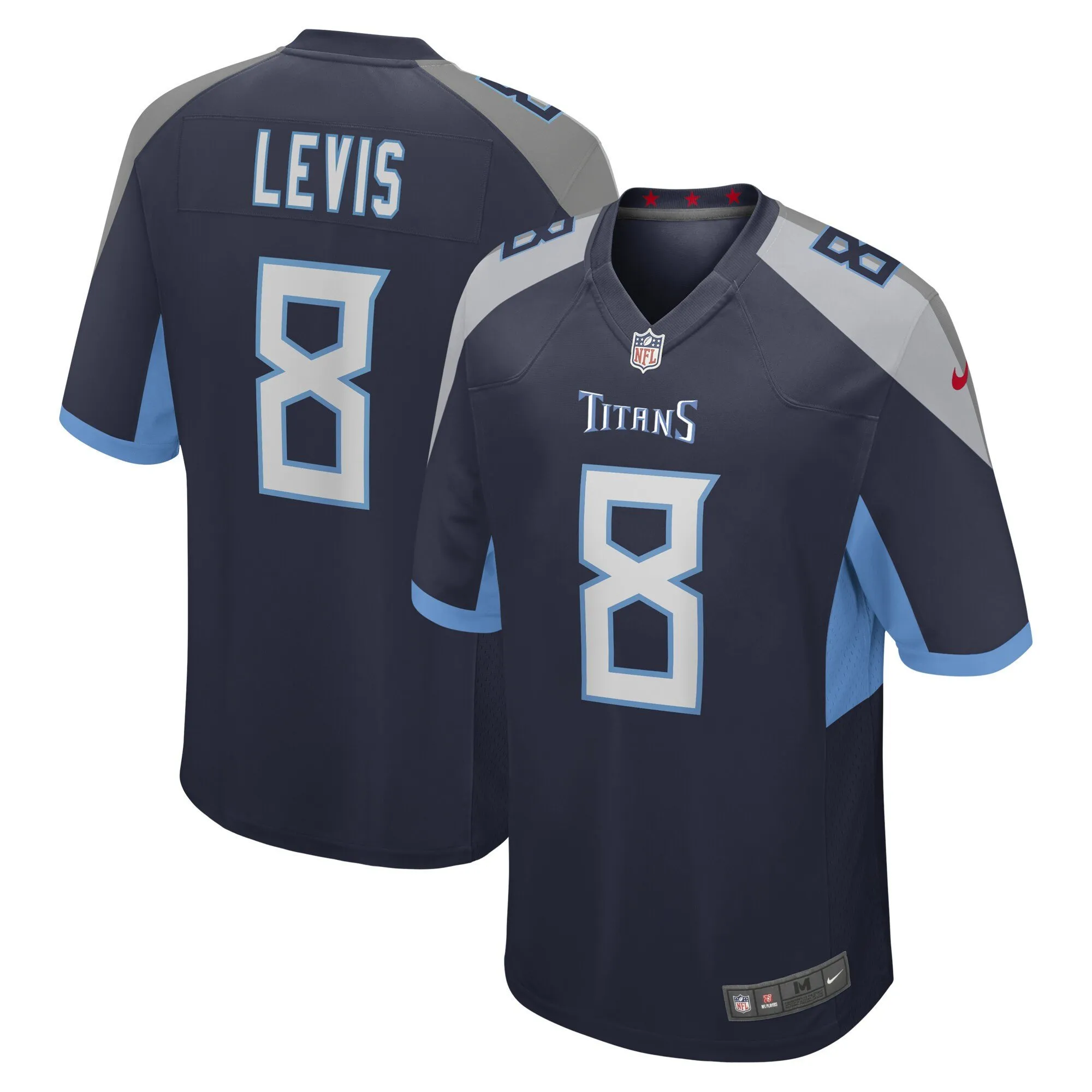 Will Levis Tennessee Titans 2023 NFL Draft Navy Jersey – All Stitched