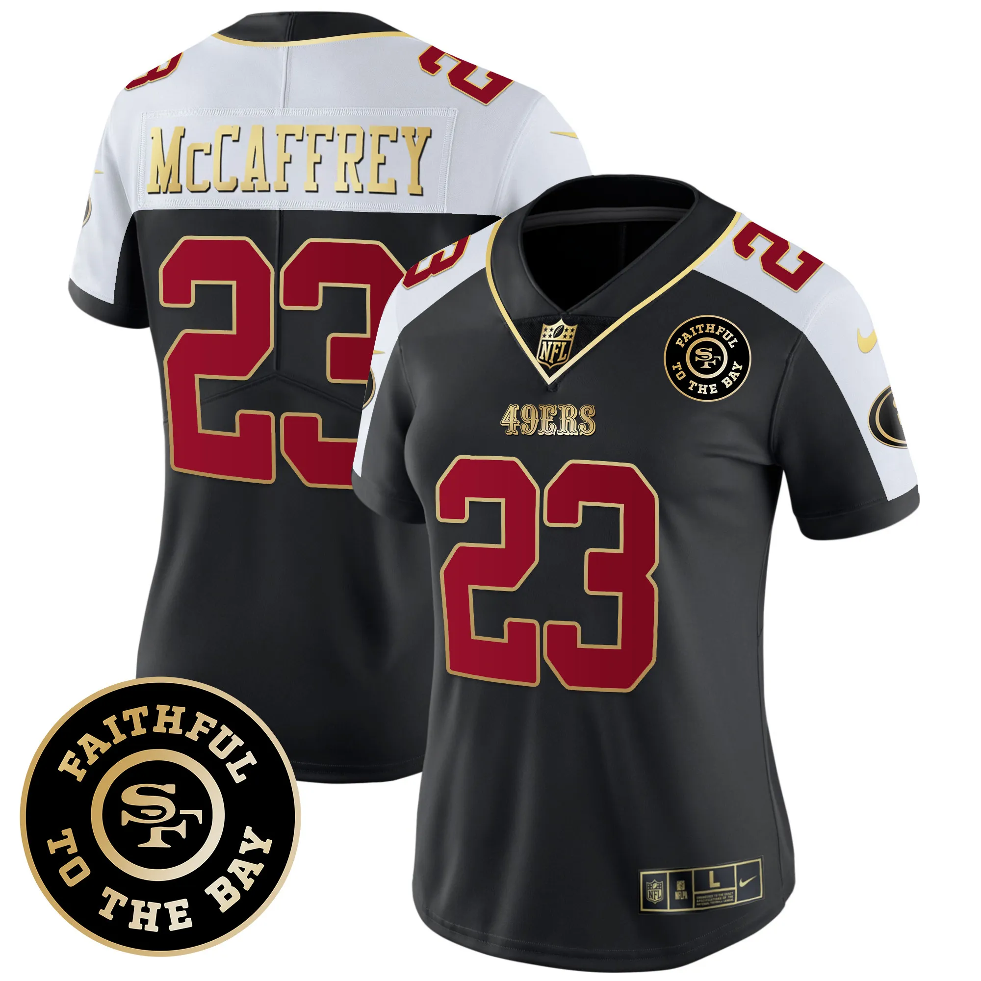 Women's 49ers Faithful To The Bay Patch Vapor Limited Jersey - All Stitched