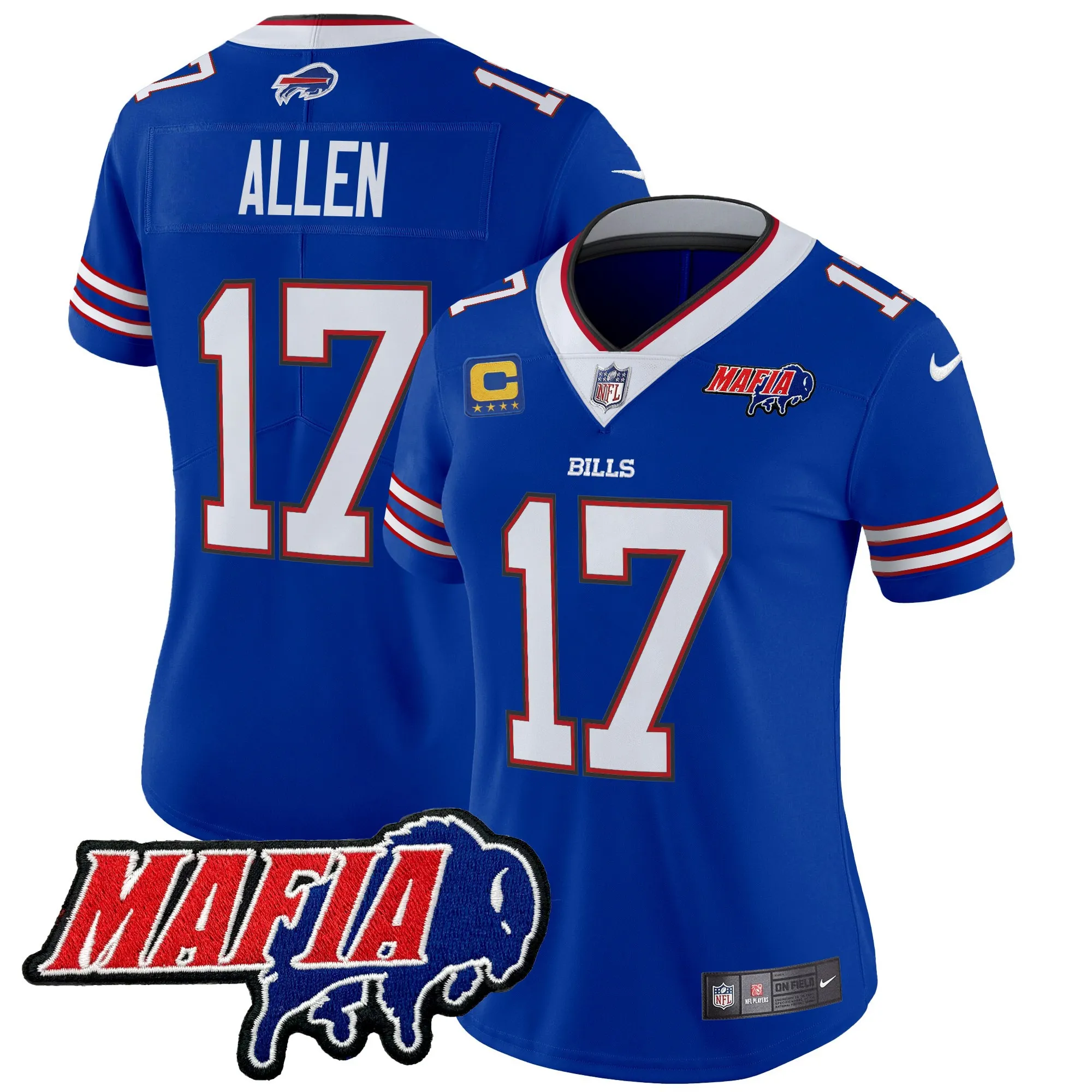 Women's Buffalo Bills 2024 Bills Mafia Patch Vapor Limited Jersey - All Stitched