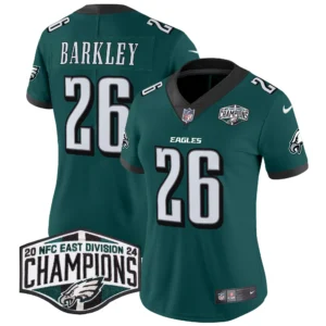 Women's Eagles 2024 NFC East Division Champions Vapor Limited Jersey - All Stitched